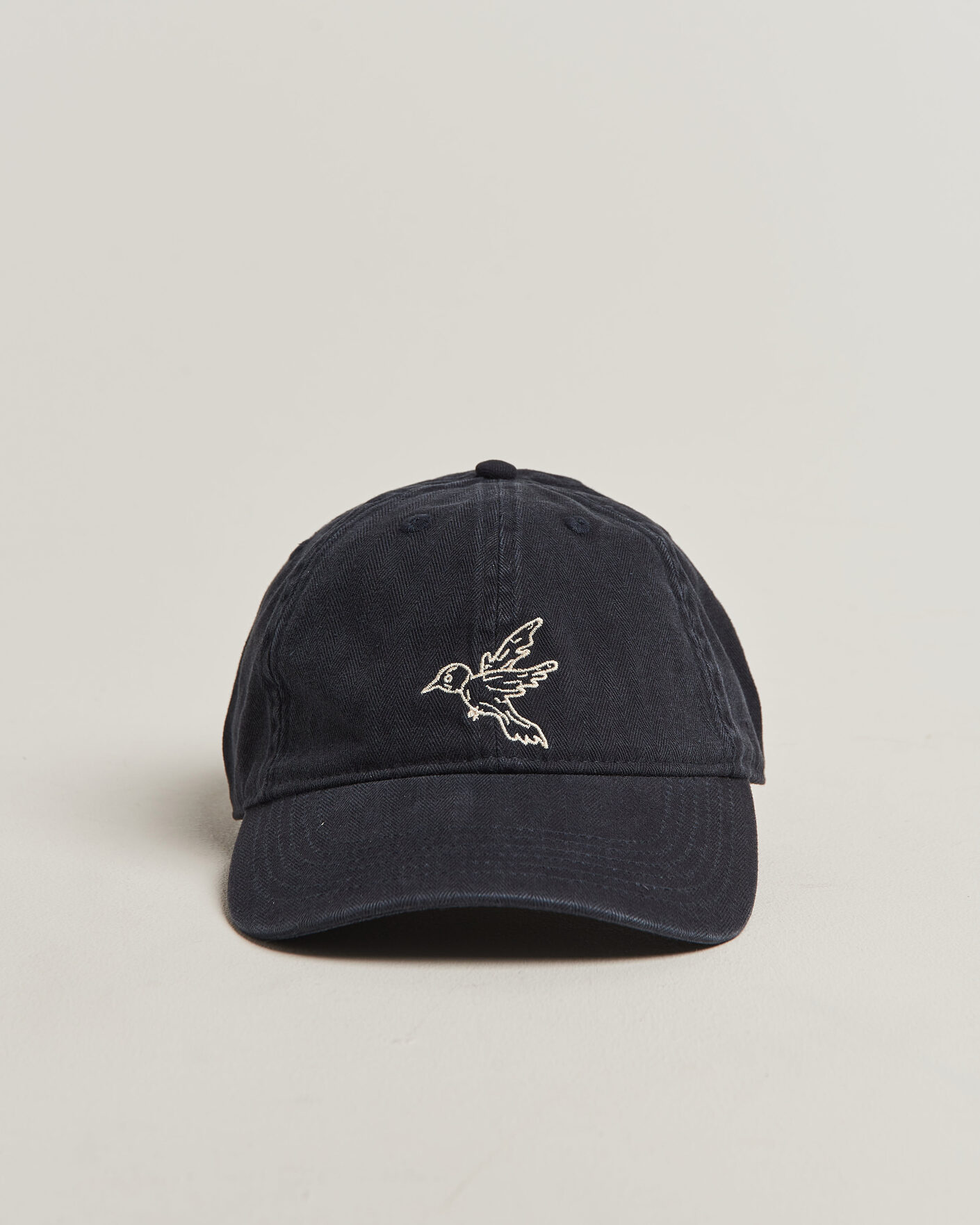 Hombres | Sombreros y gorras | Forét | Bird Washed Herringbone Cap Navy