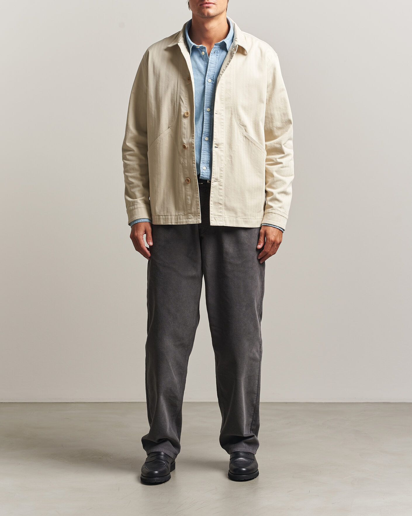 Hombres | Pantalones | Forét | Clay Corduroy Pants Grey