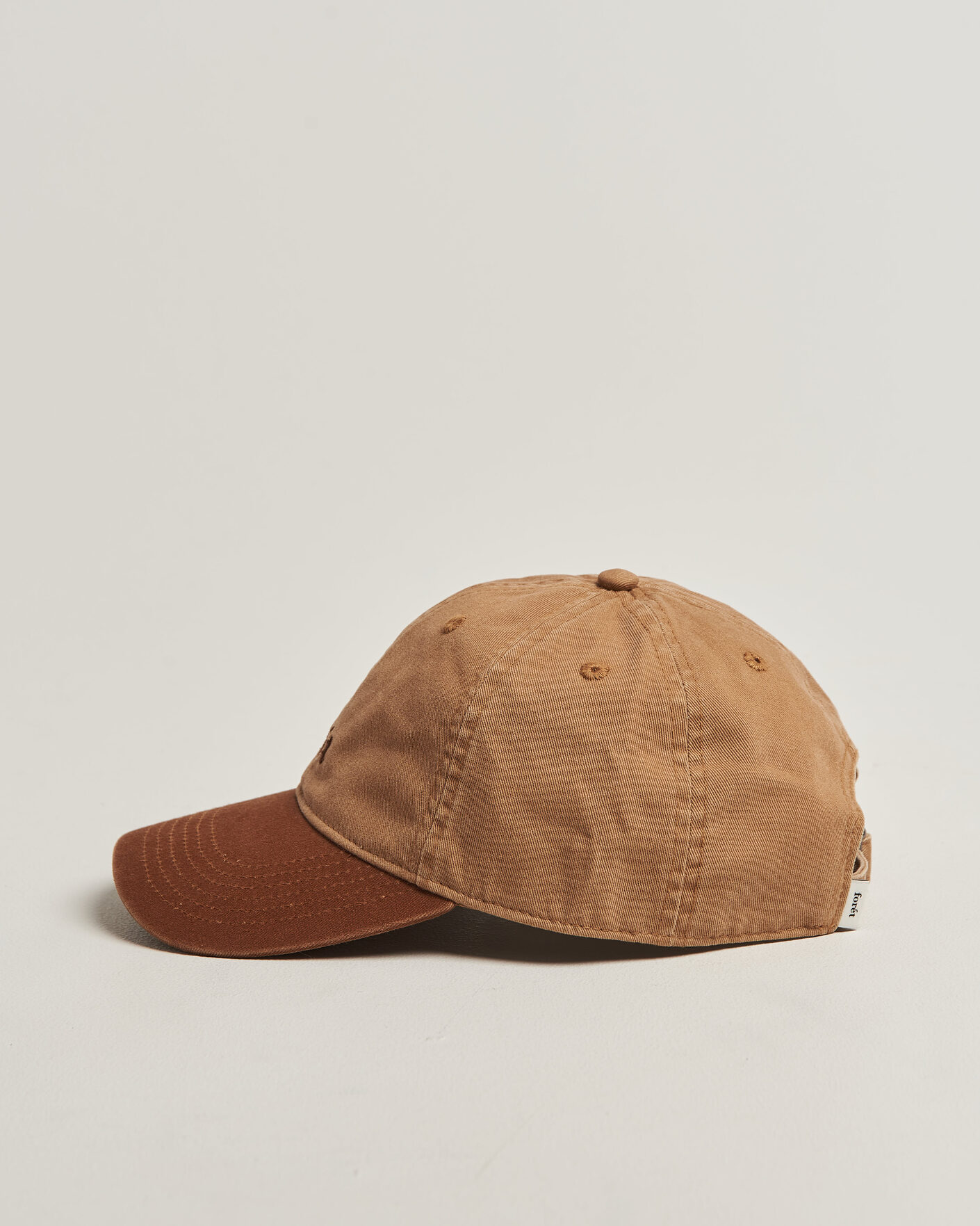 Hombres | Sombreros y gorras | Forét | Hawk Washed 2-Tone Cap Khaki/Brown