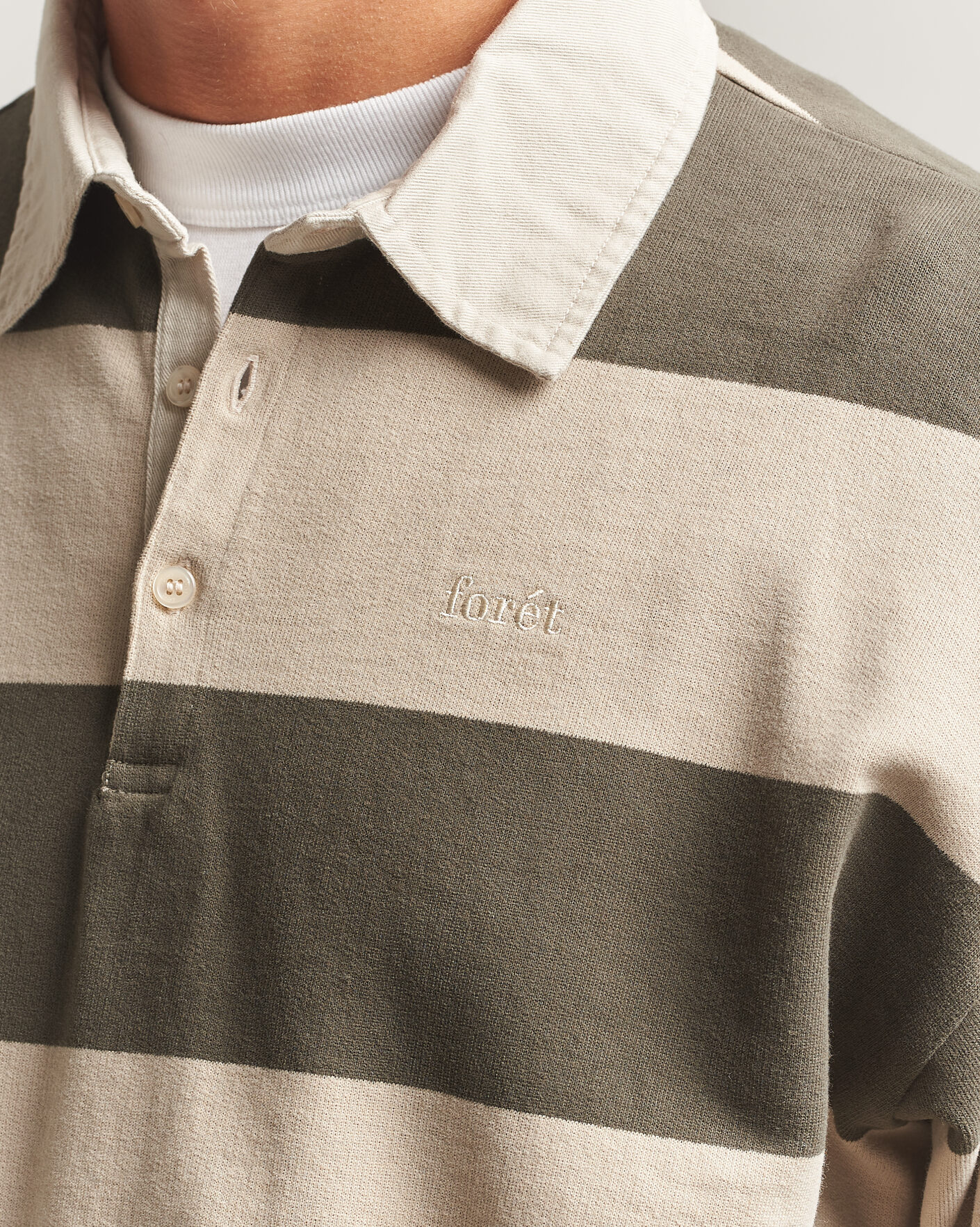 Hombres | Jerséis y prendas de punto | Forét | Match Rugby Sweatshirt Wood Stripe