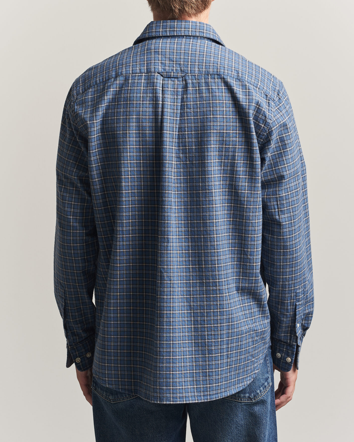 Hombres | Camisas | Forét | Ridge Flannel Check Shirt Navy