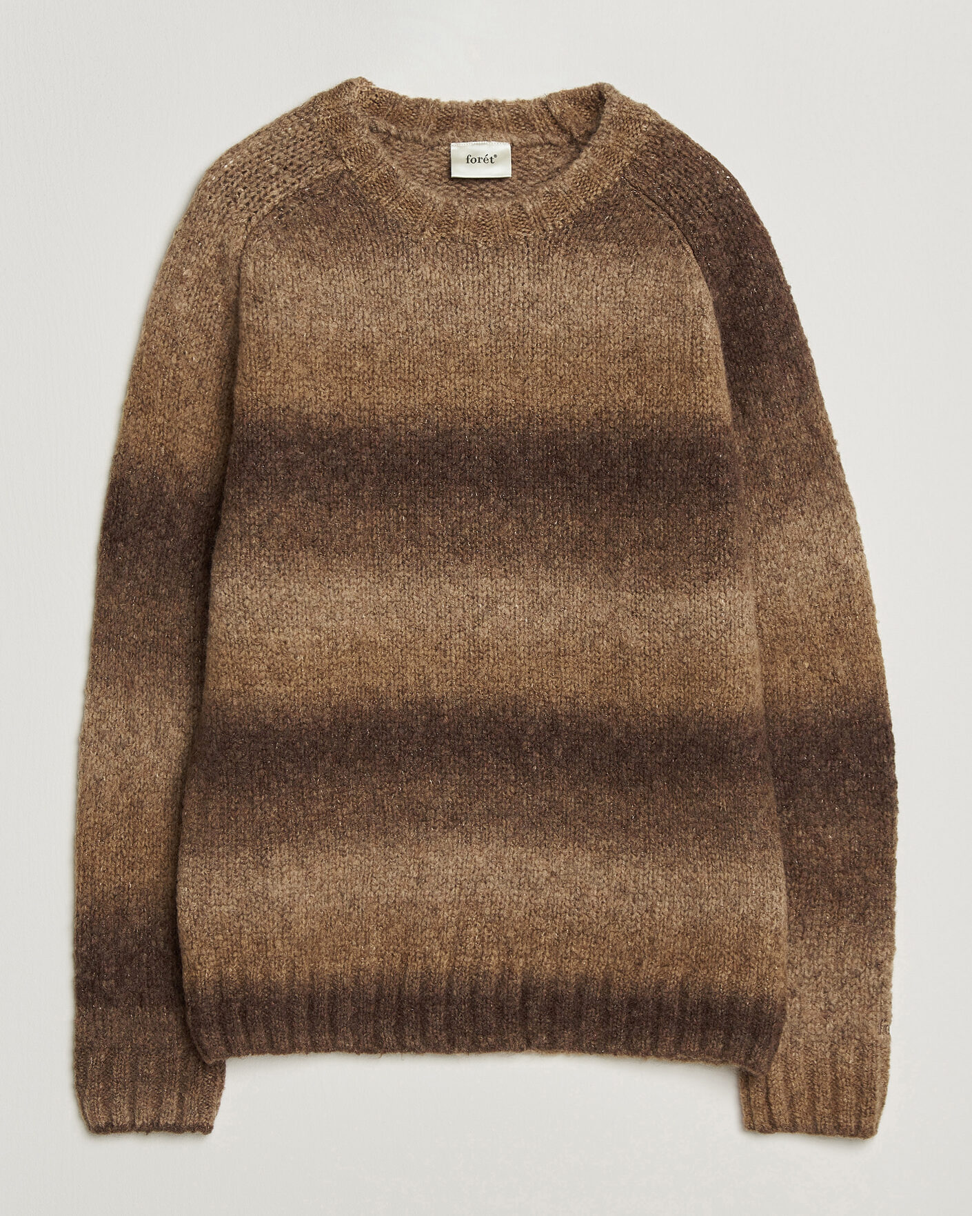 Hombres | Jerséis y prendas de punto | Forét | Space Yarn Crew Neck Brown