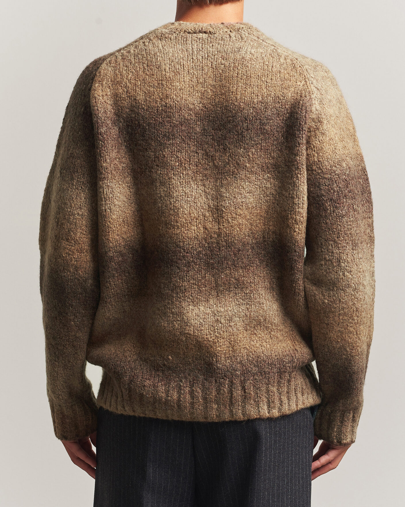 Hombres | Jerséis y prendas de punto | Forét | Space Yarn Crew Neck Brown