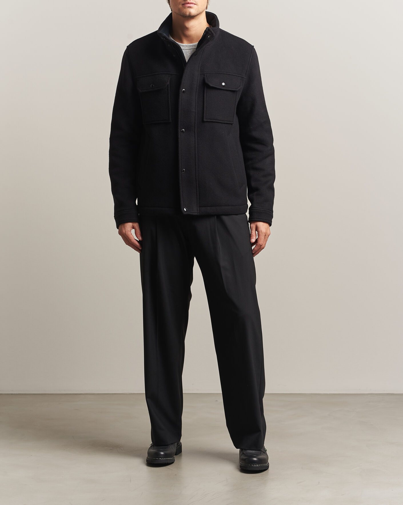 Hombres | Abrigos y chaquetas | J.Lindeberg | Bailey Wool Field Jacket Black
