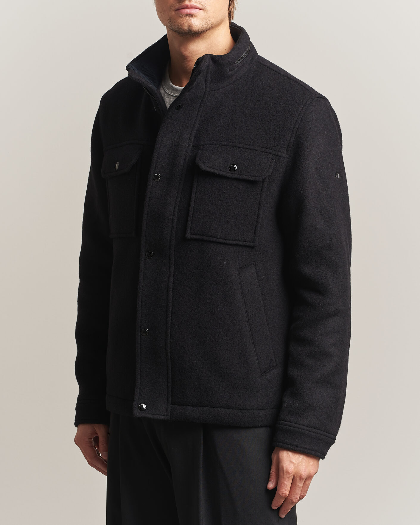 Hombres | Abrigos y chaquetas | J.Lindeberg | Bailey Wool Field Jacket Black