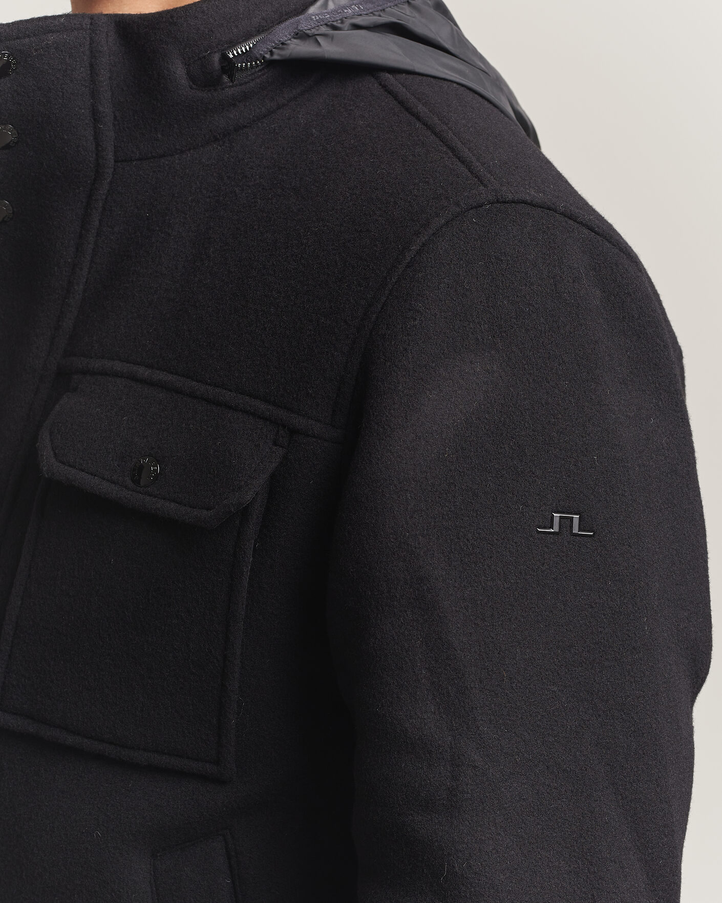 Hombres | Abrigos y chaquetas | J.Lindeberg | Bailey Wool Field Jacket Black
