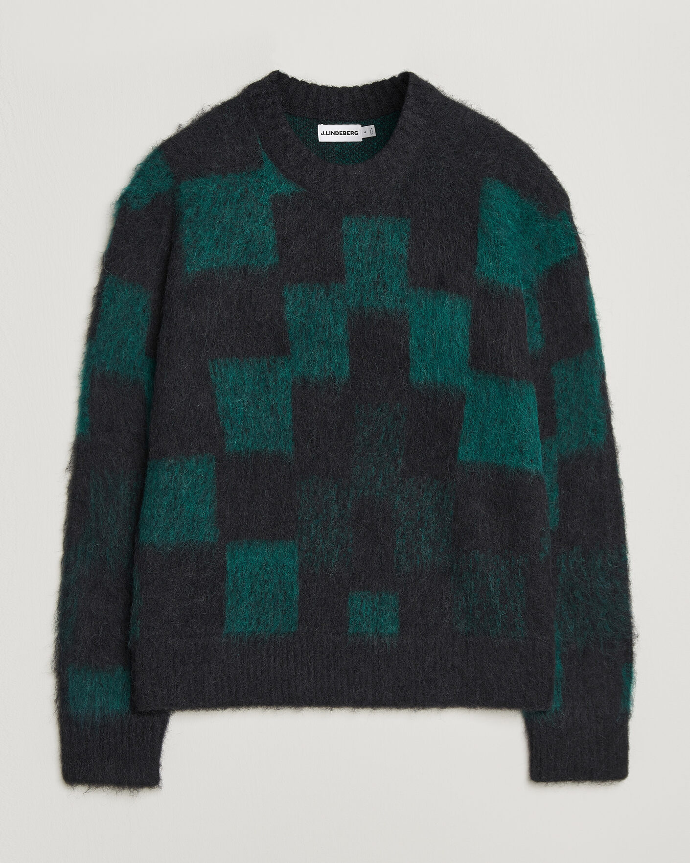 Hombres | Jerséis y prendas de punto | J.Lindeberg | Hank Graphic Knitted Sweater Forest Biome