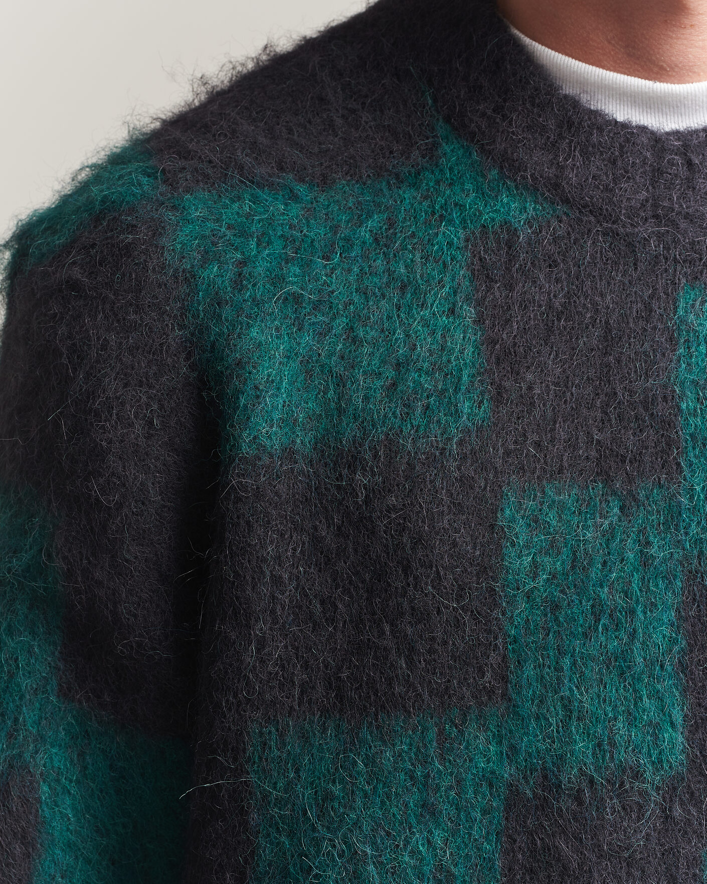 Hombres | Jerséis y prendas de punto | J.Lindeberg | Hank Graphic Knitted Sweater Forest Biome