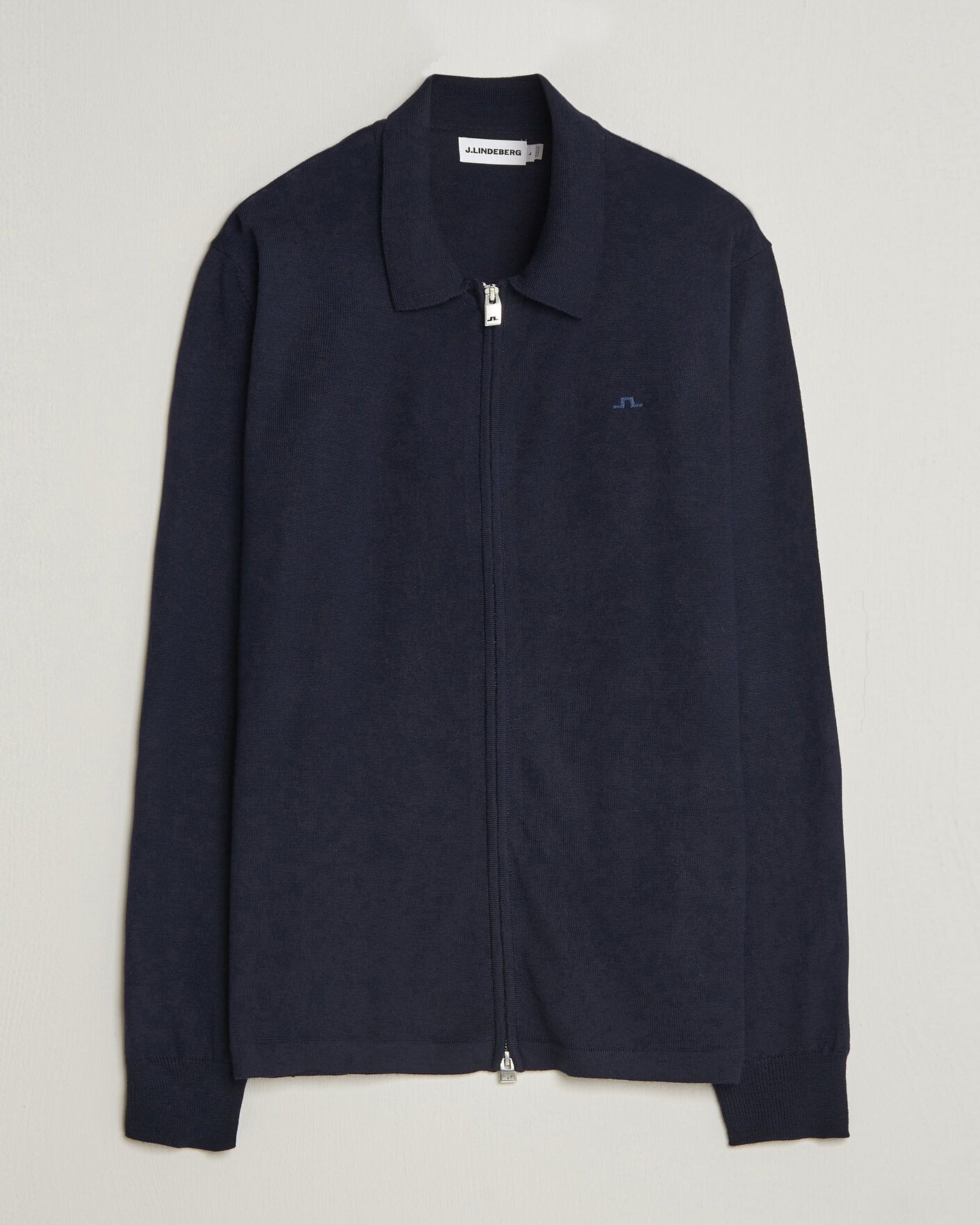 Hombres | Jerséis y prendas de punto | J.Lindeberg | Kaleb Merino Full Zip JL Navy