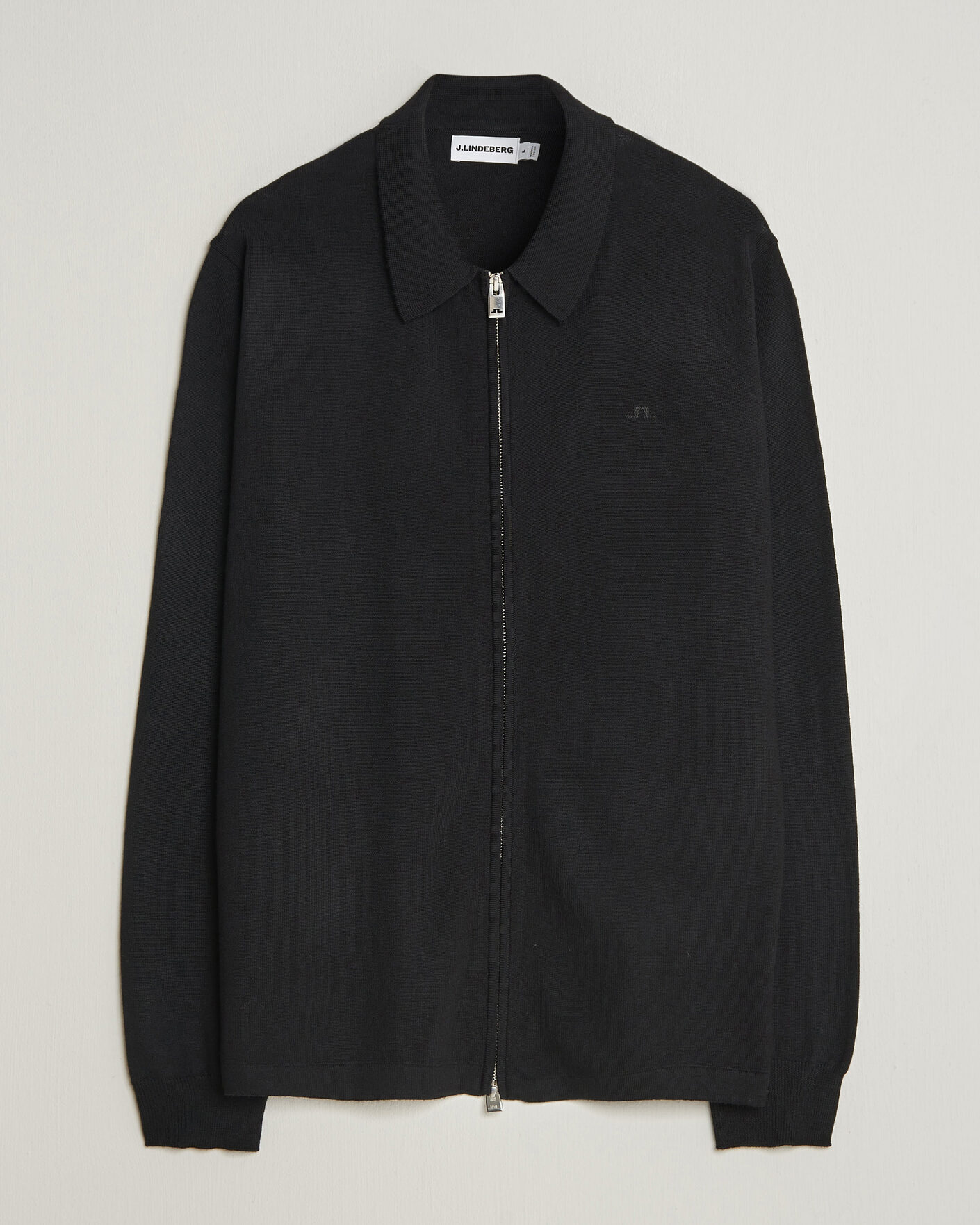 Hombres | Jerséis y prendas de punto | J.Lindeberg | Kaleb Merino Full Zip Black
