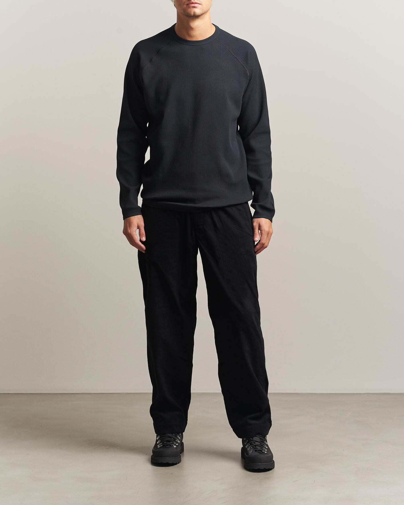 Hombres | Camisetas | Goldwin | WF Light Long Sleeve T-Shirt Black