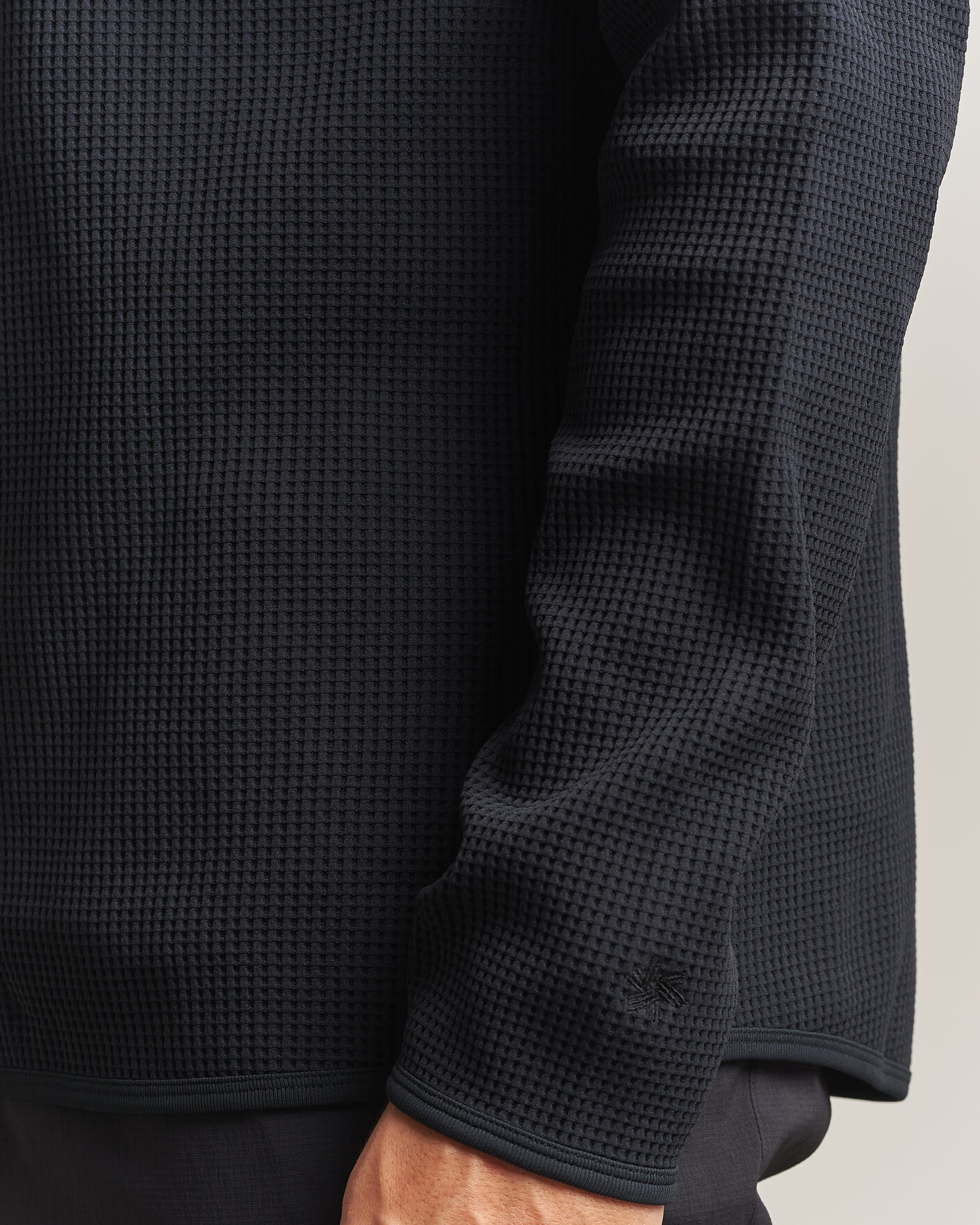 Hombres | Jerséis y prendas de punto | Goldwin | WF Light Long Sleeve Hoodie Black