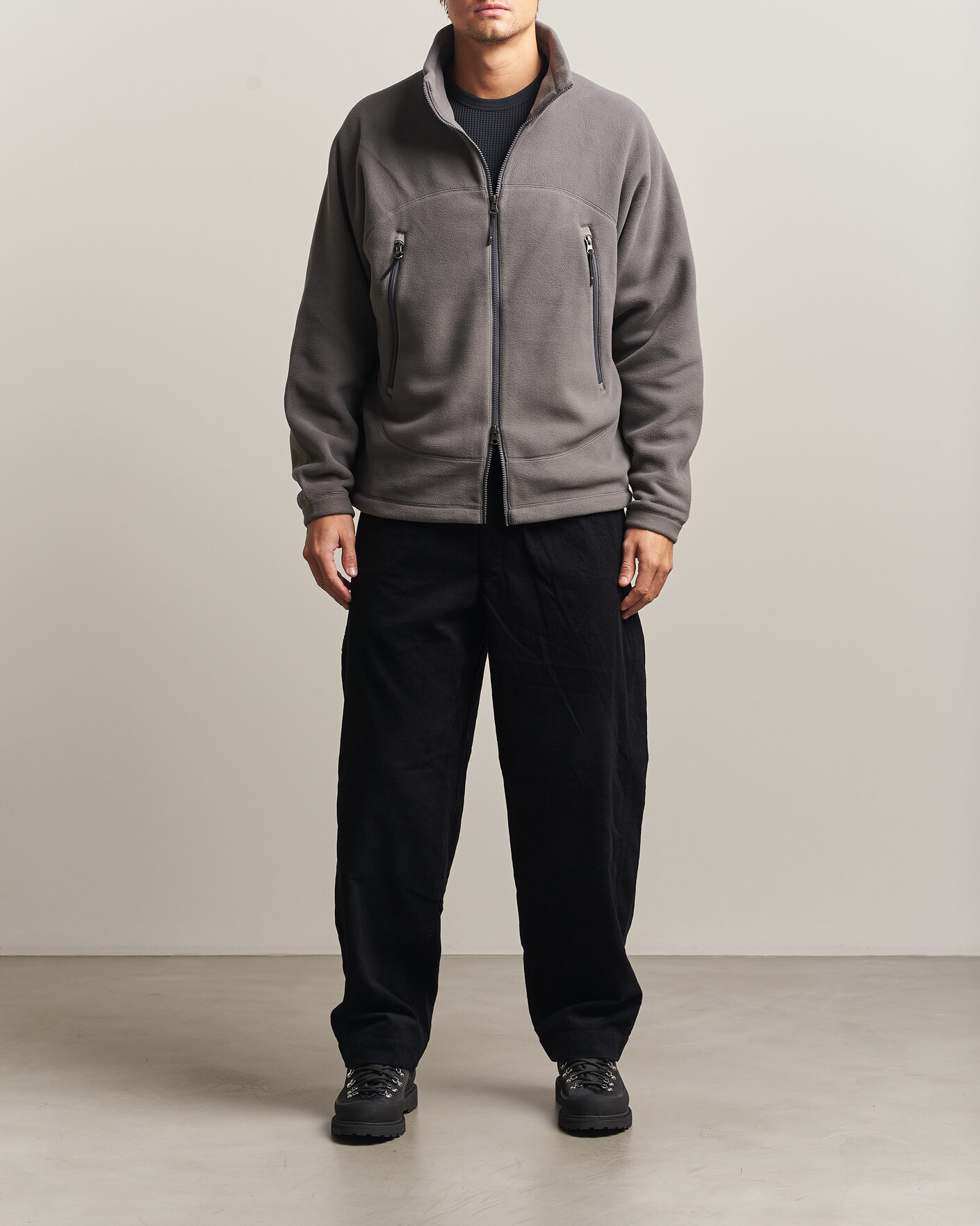 Hombres | Jerséis y prendas de punto | Goldwin | Polartec Fleece Jacket Lunar Gray