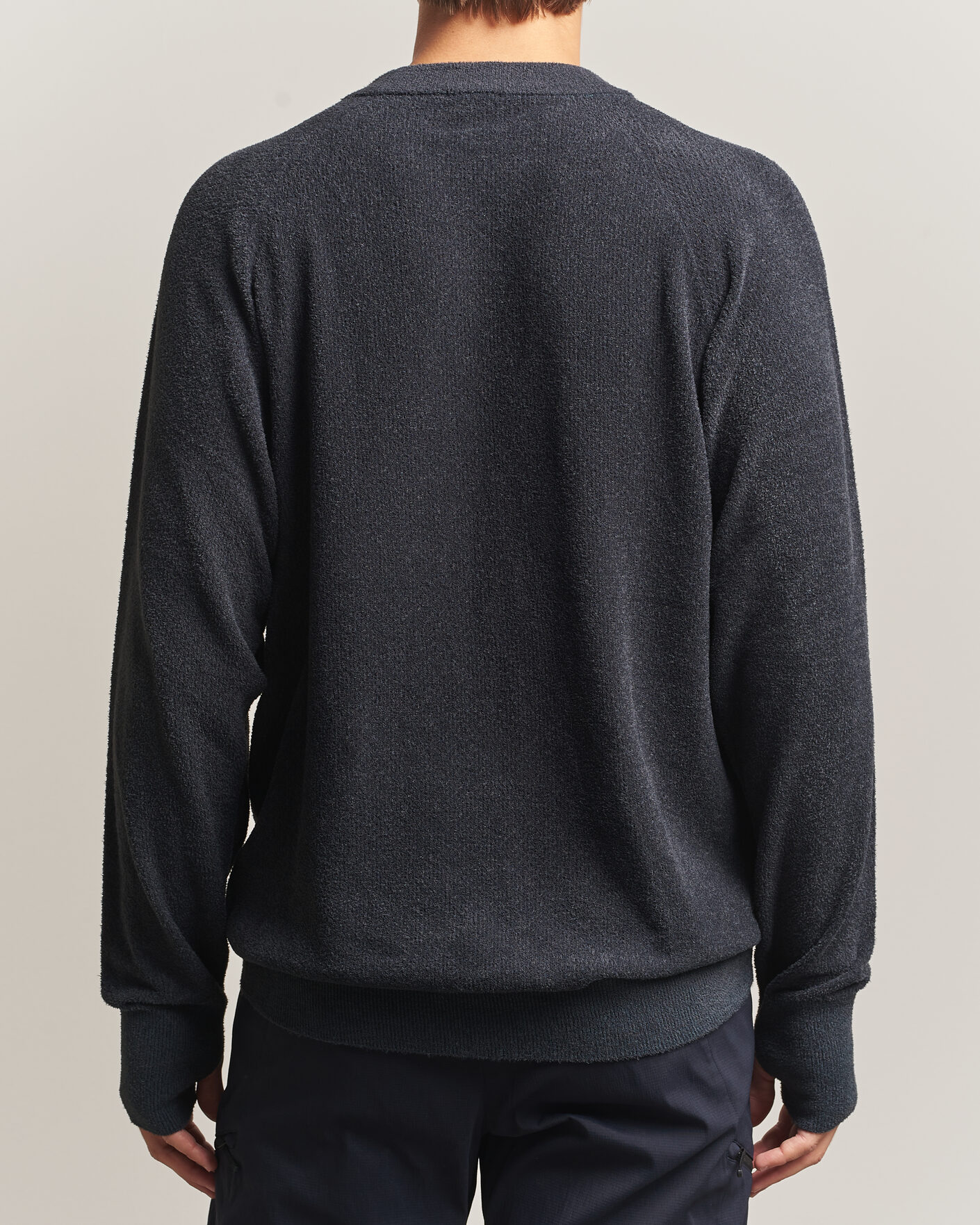 Hombres | Jerséis y prendas de punto | Goldwin | Mesh Pile Crew Neck Wolf Gray