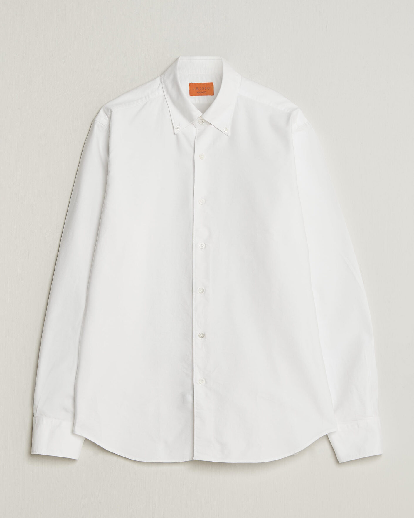 Hombres | Camisas | Grigio | Oxford Button Down Shirt White