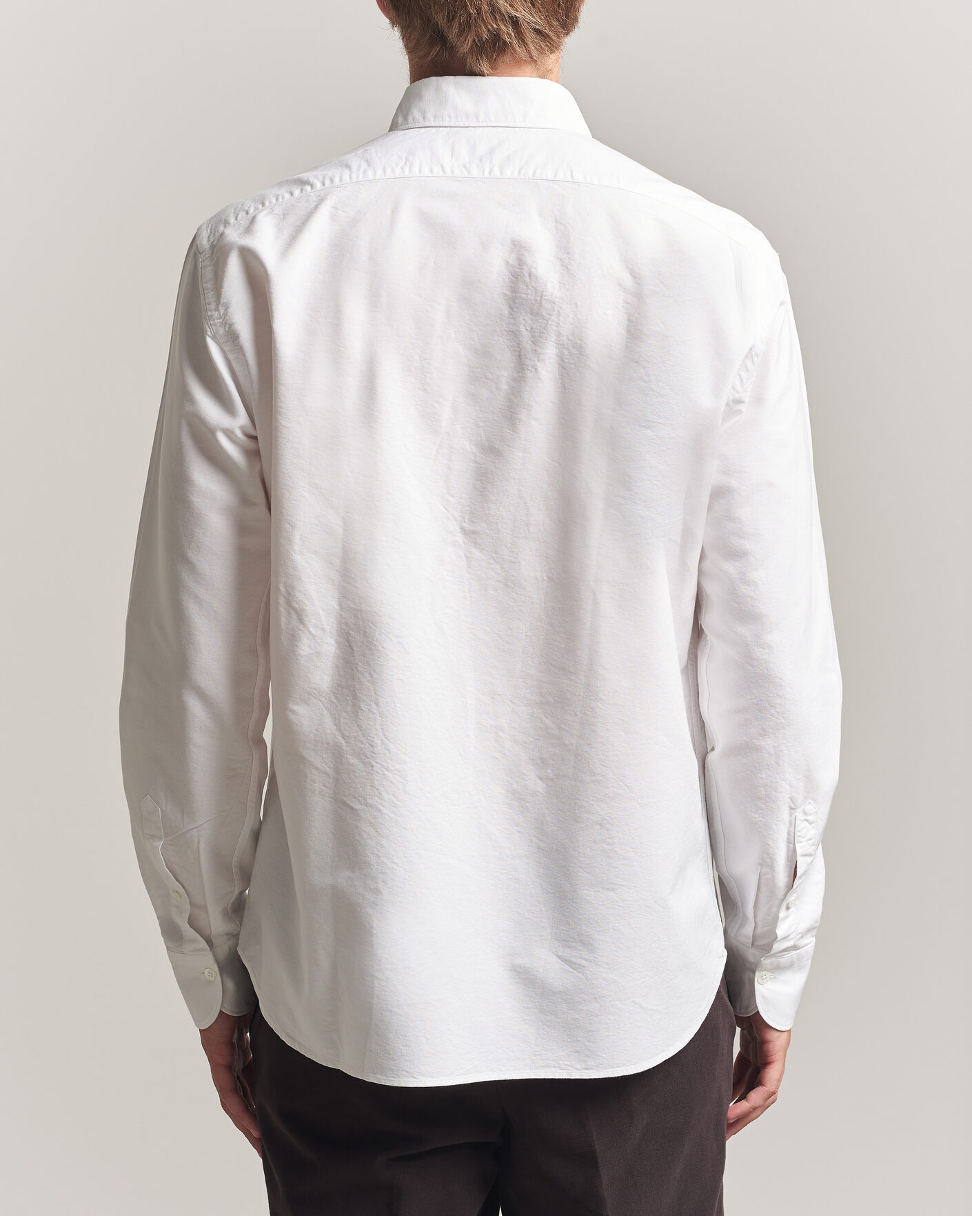 Hombres | Camisas | Grigio | Oxford Button Down Shirt White