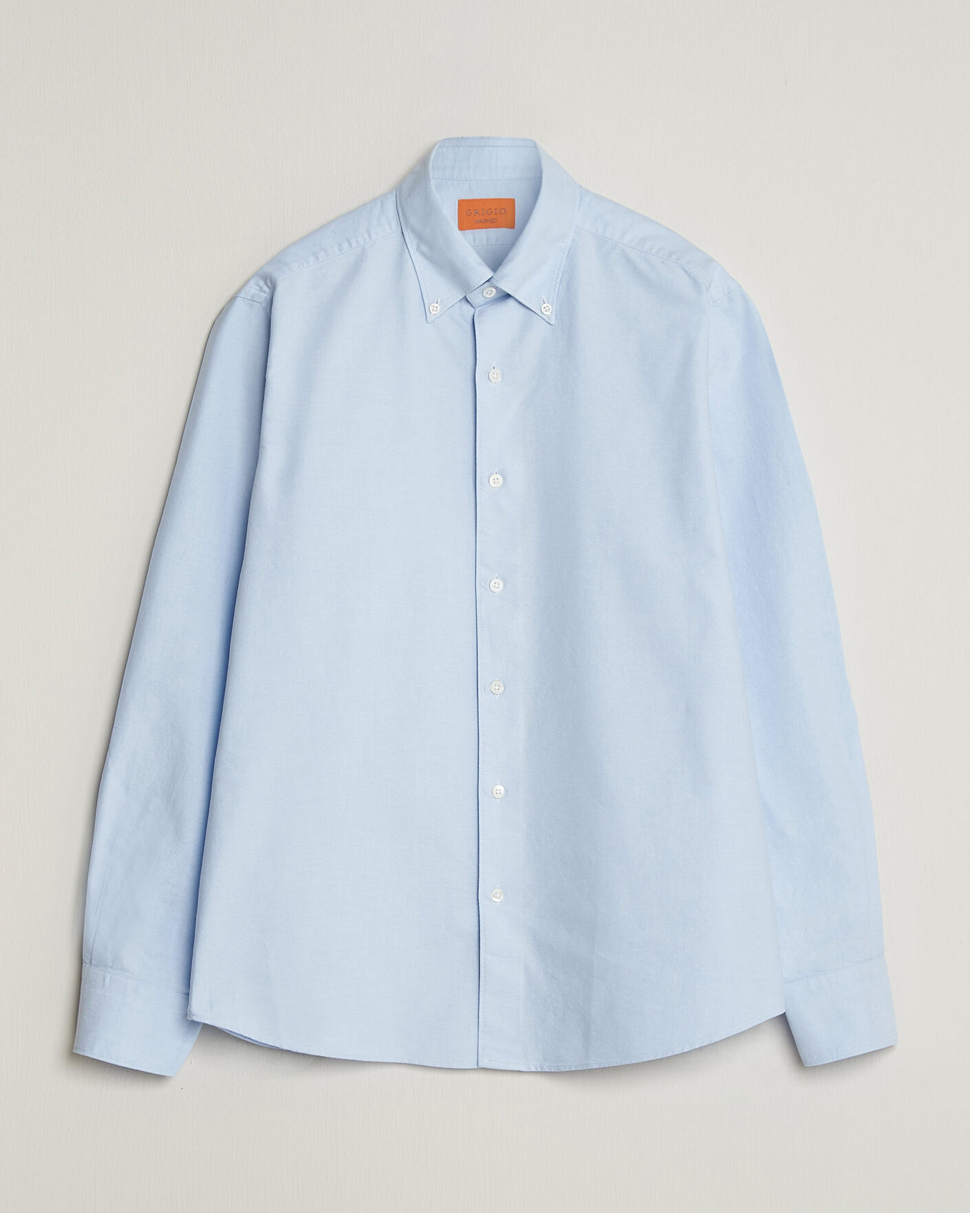 Hombres | Camisas | Grigio | Oxford Button Down Shirt Light Blue