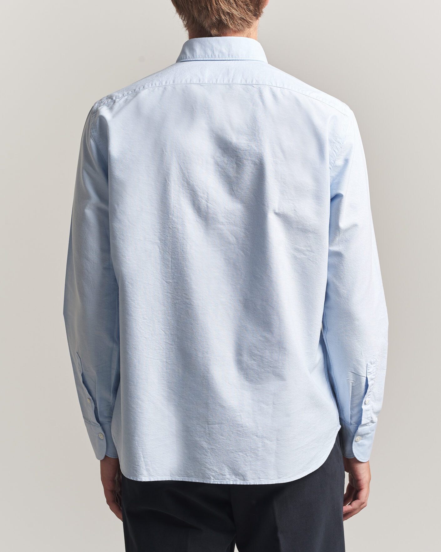 Hombres | Camisas | Grigio | Oxford Button Down Shirt Light Blue