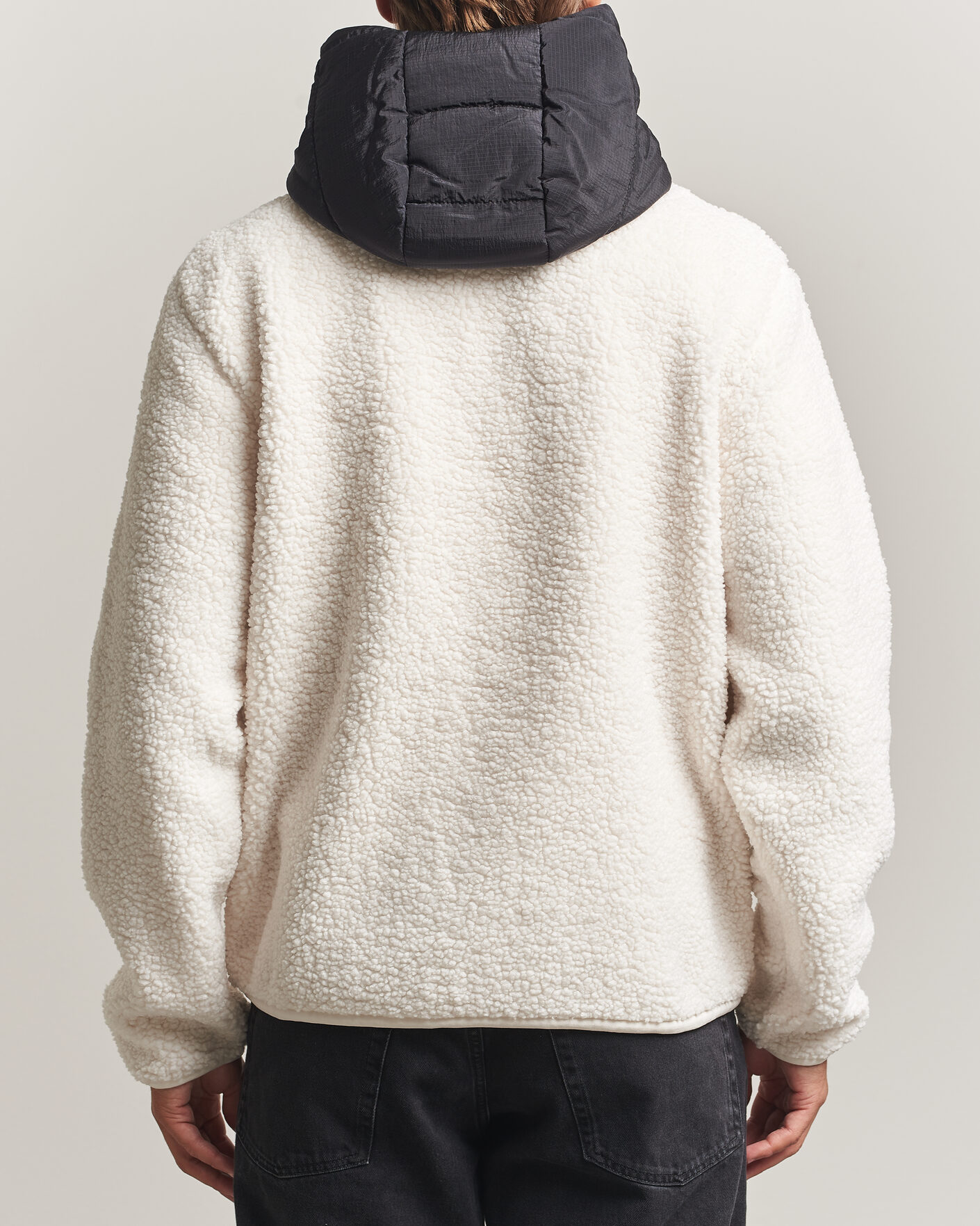 Hombres | Jerséis y prendas de punto | J.Lindeberg | Varek Hybrid Hooded Full Zip Tofu