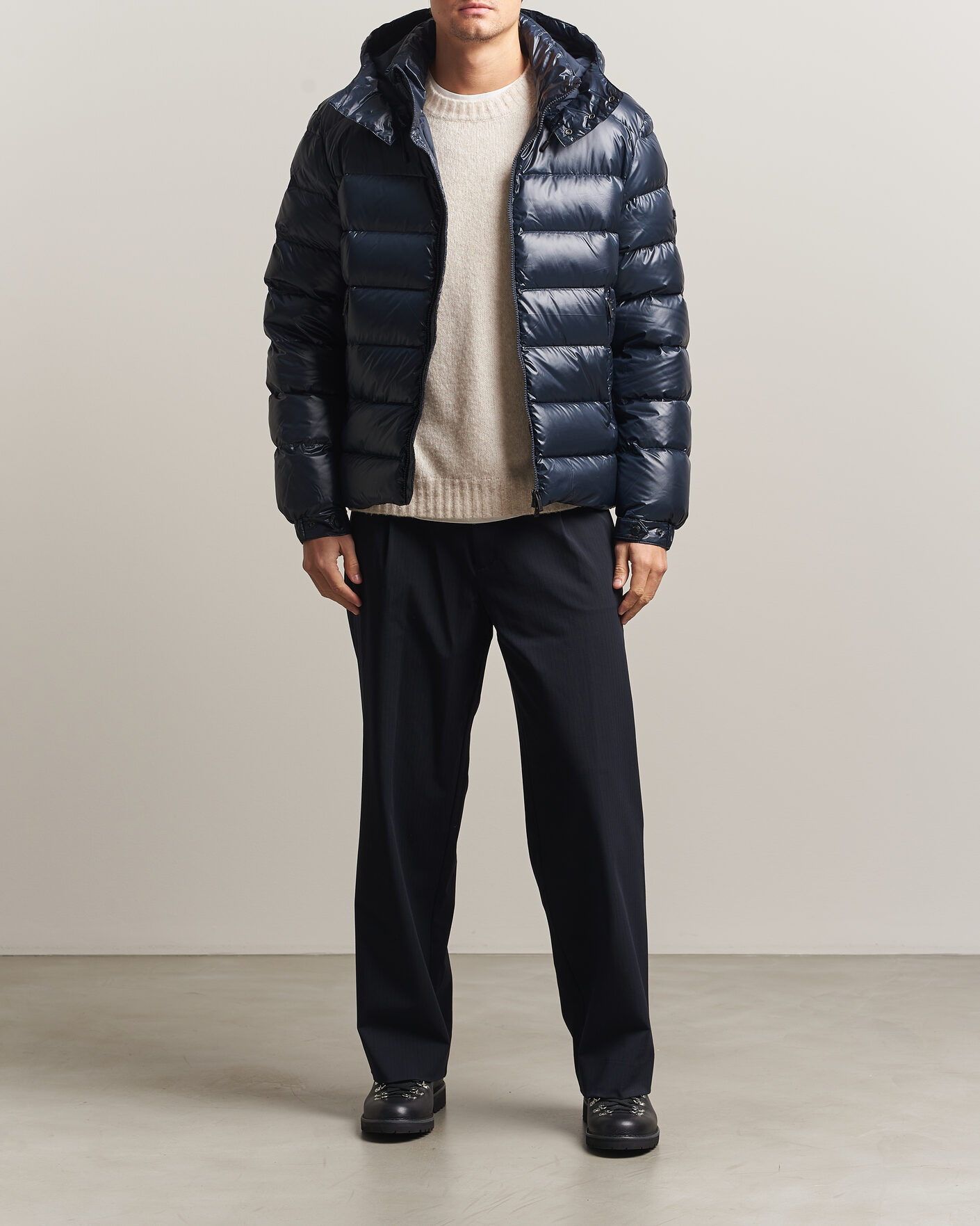 Hombres | Abrigos y chaquetas | J.Lindeberg | Creek Light Hooded Down Jacket JL Navy