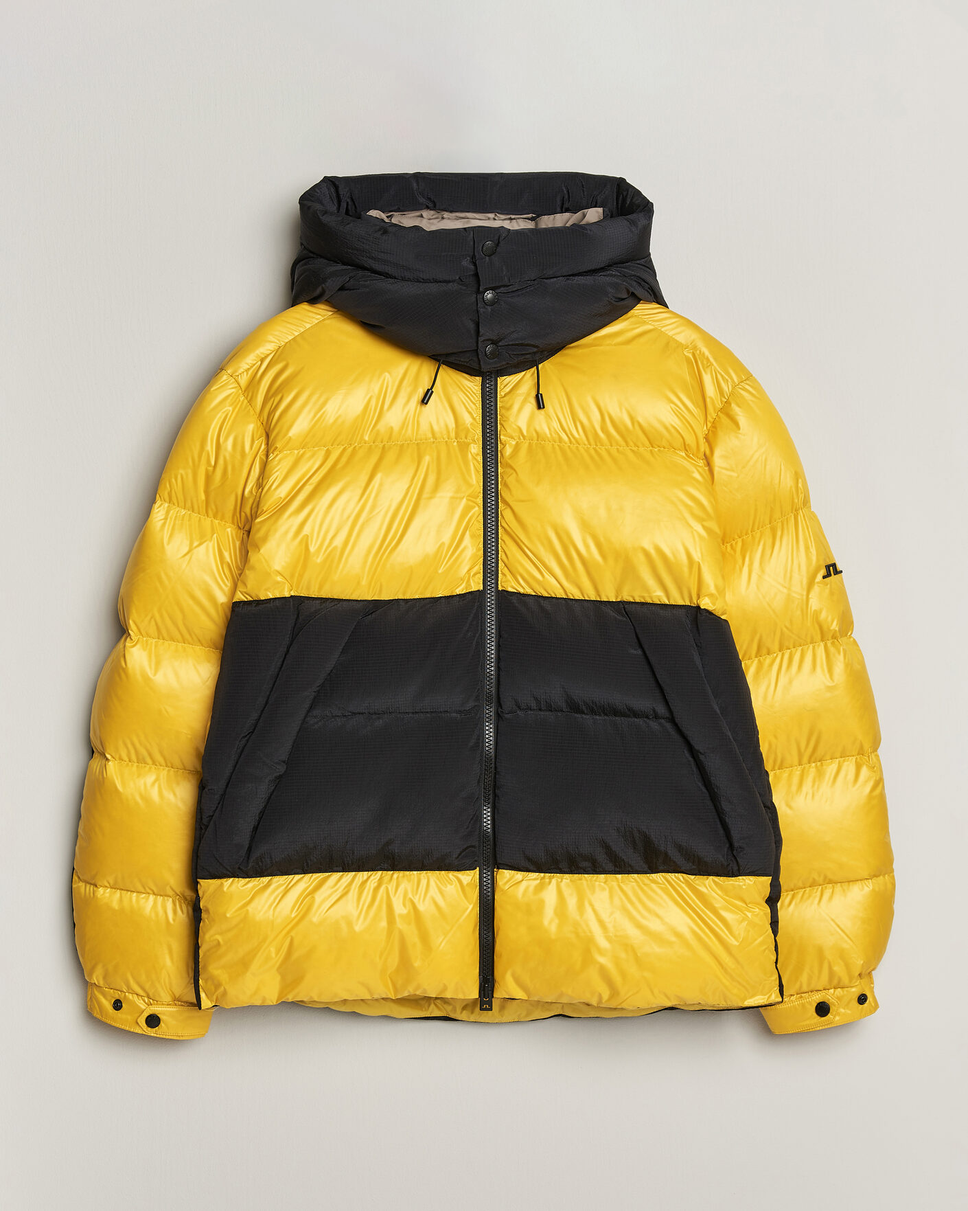 Hombres | Abrigos y chaquetas | J.Lindeberg | Creek Block Hooded Down Jacket Bumblebee