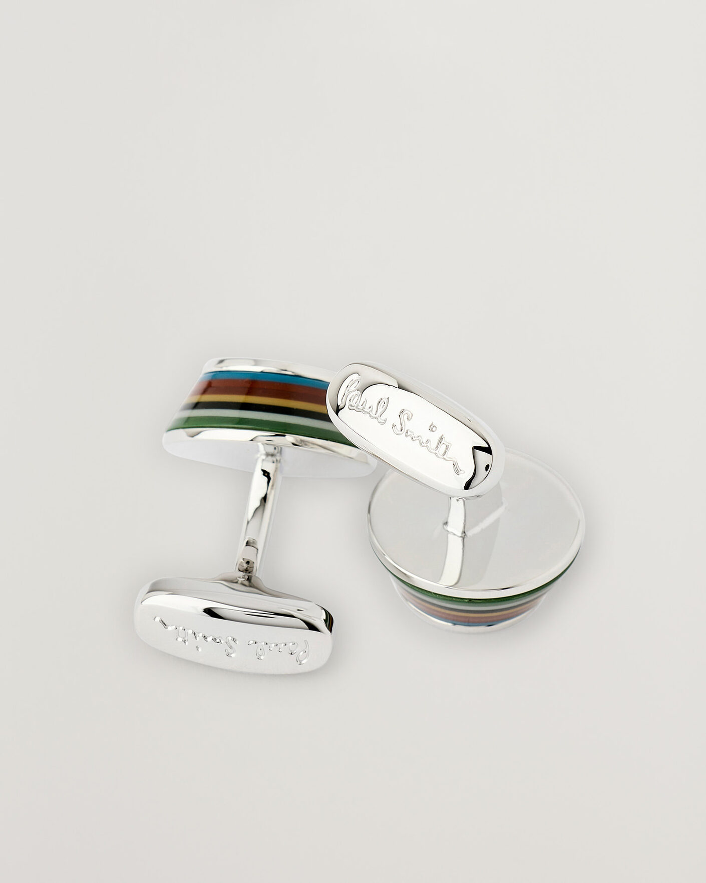 Hombres | Gemelos | Paul Smith | Taper Cufflink Silver