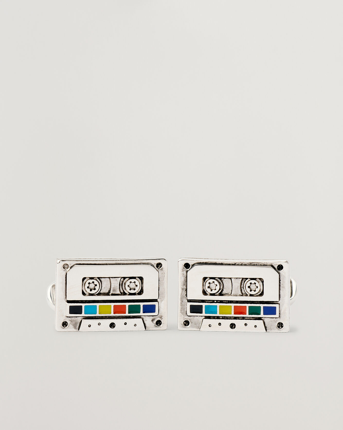 Hombres | Gemelos | Paul Smith | Tape Cufflink Silver