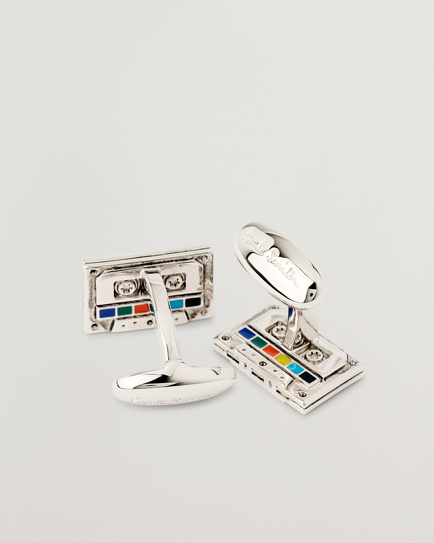 Hombres | Gemelos | Paul Smith | Tape Cufflink Silver