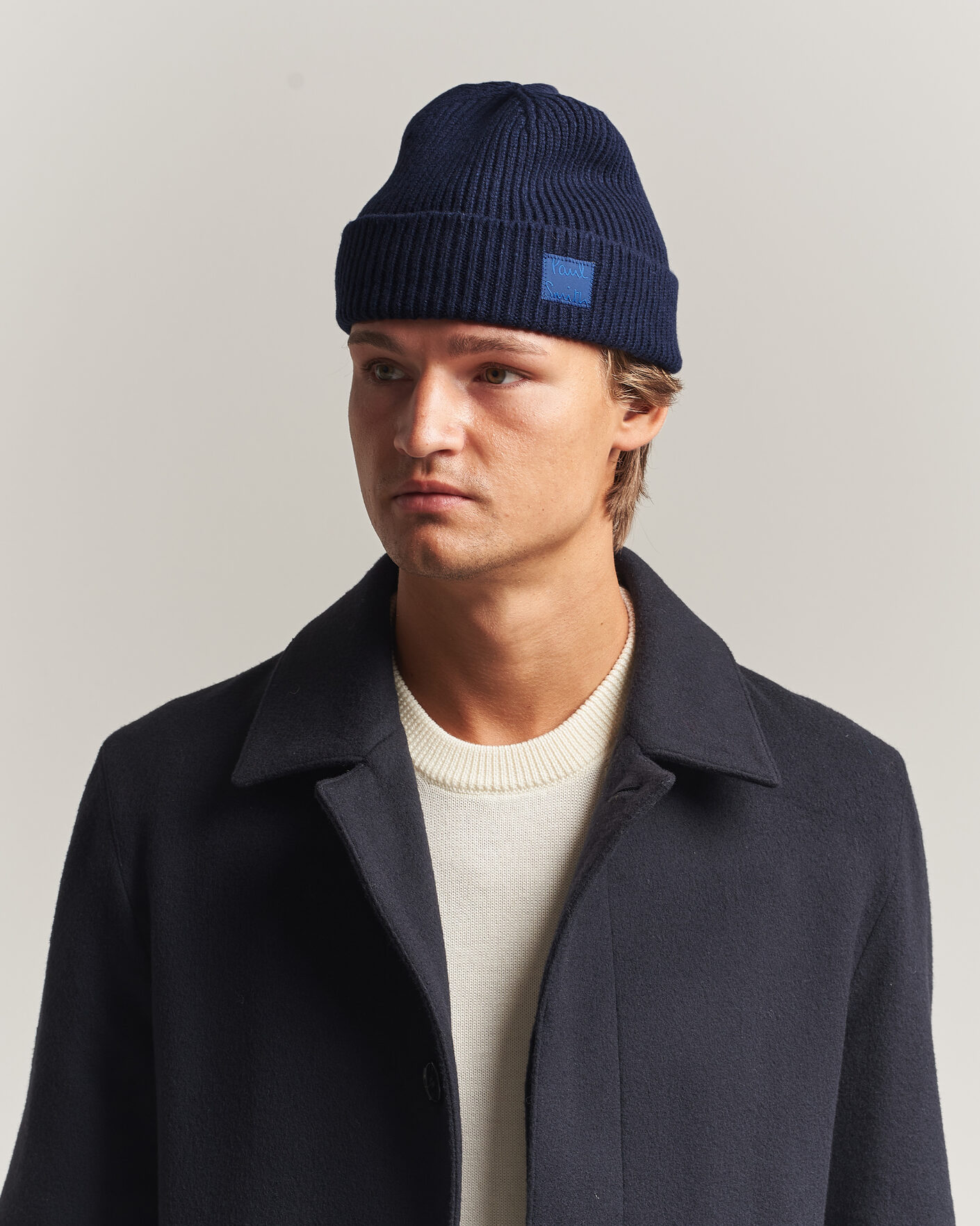 Hombres | Gorros | Paul Smith | Cashmere Beanie Navy
