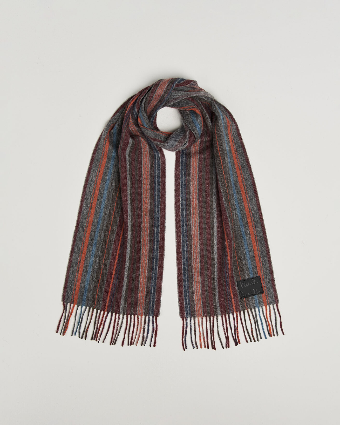 Hombres | Bufandas | Paul Smith | Lambswool Striped Scarf Red