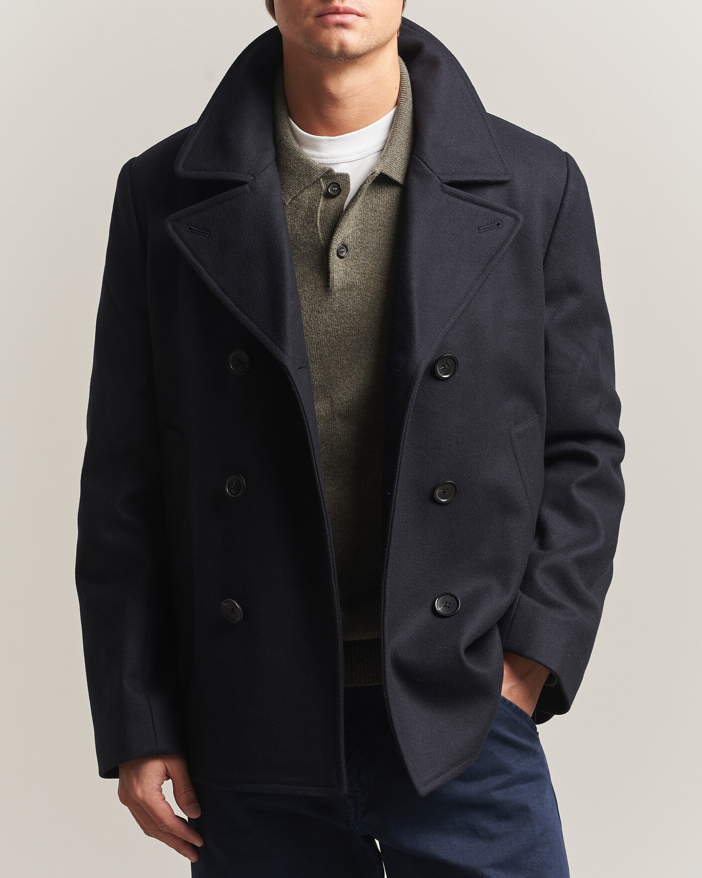 Hombres | Abrigos y chaquetas | PS Paul Smith | Wool Peacoat Navy