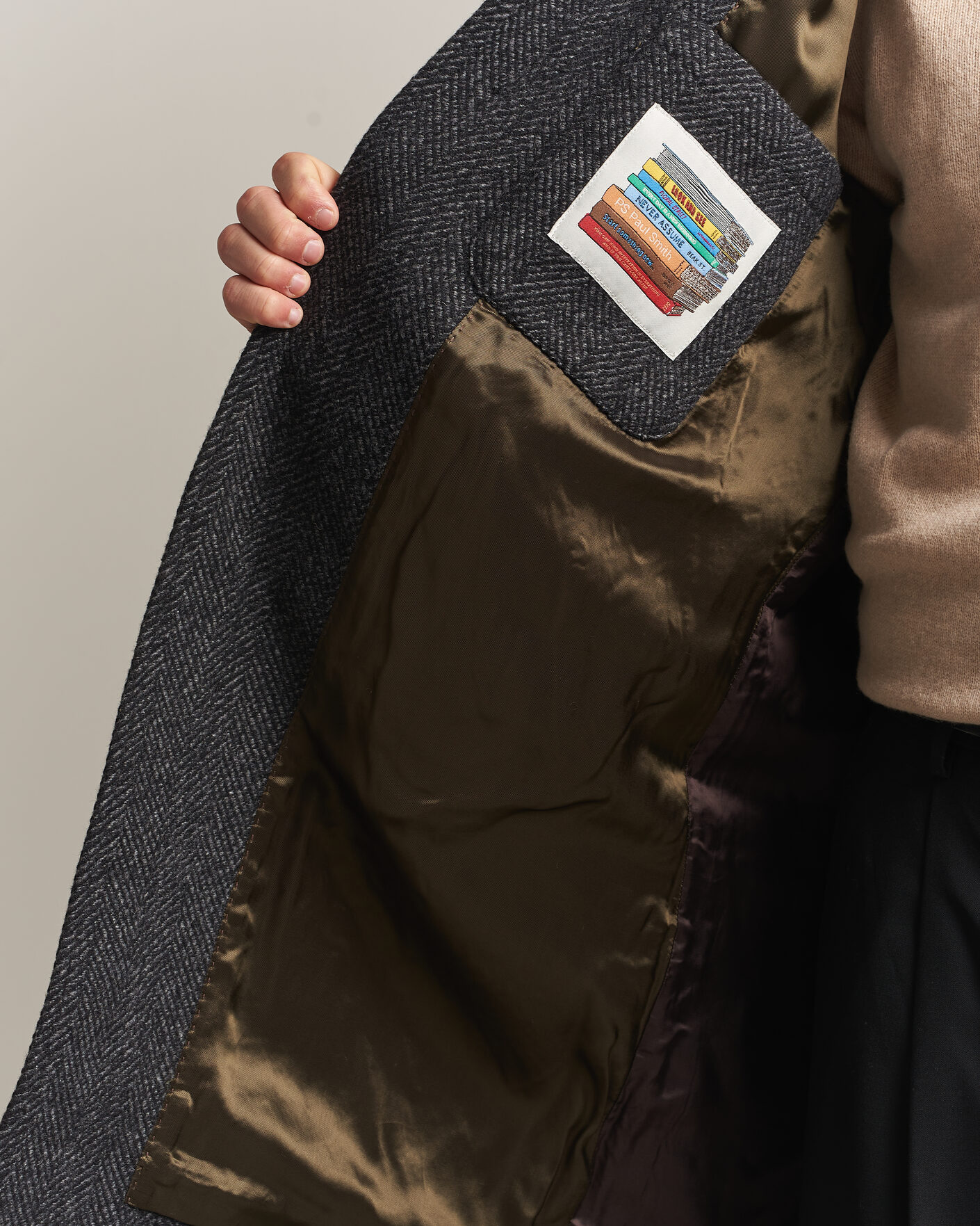 Hombres | Abrigos y chaquetas | PS Paul Smith | Wool Herringbone Coat Black