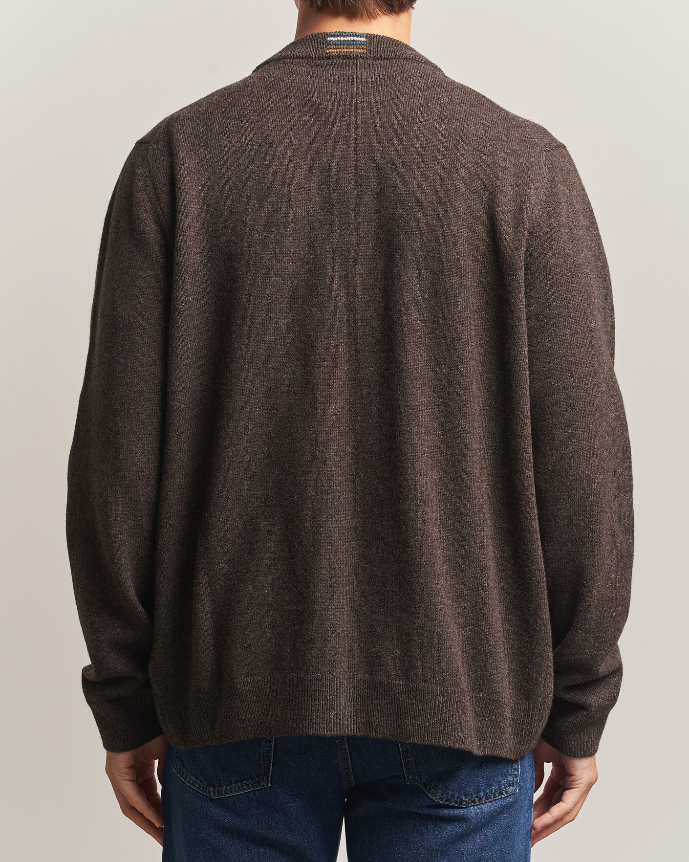 Hombres | Jerséis y prendas de punto | PS Paul Smith | Wool Knitted Cardigan Brown