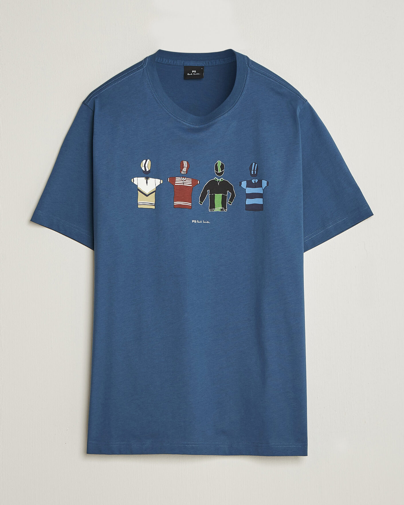 Hombres | Camisetas | PS Paul Smith | Cycle Jersey's Crew Neck T-Shirt Blue