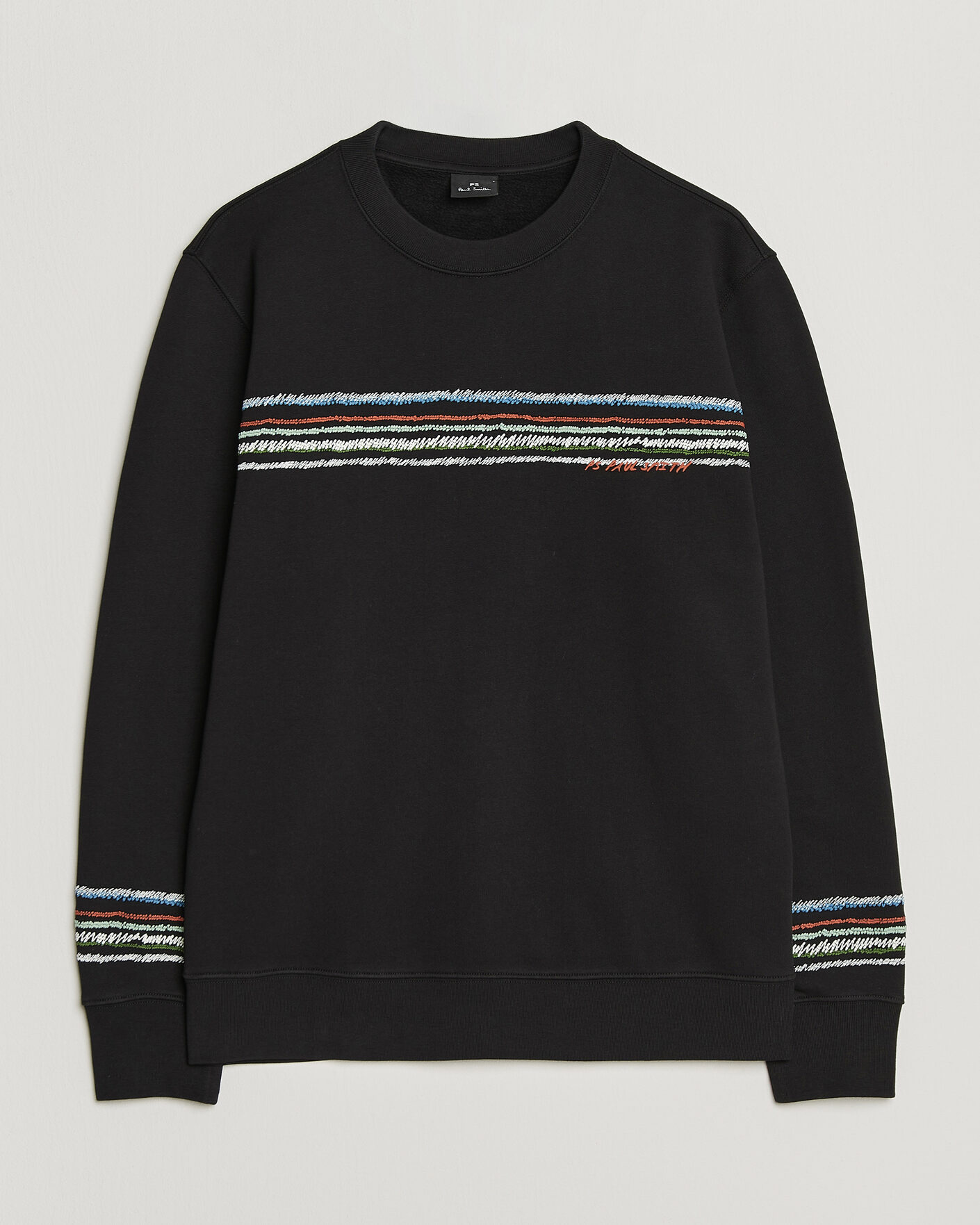 Hombres | Jerséis y prendas de punto | PS Paul Smith | Stripes Crew Neck Sweatshirt Black