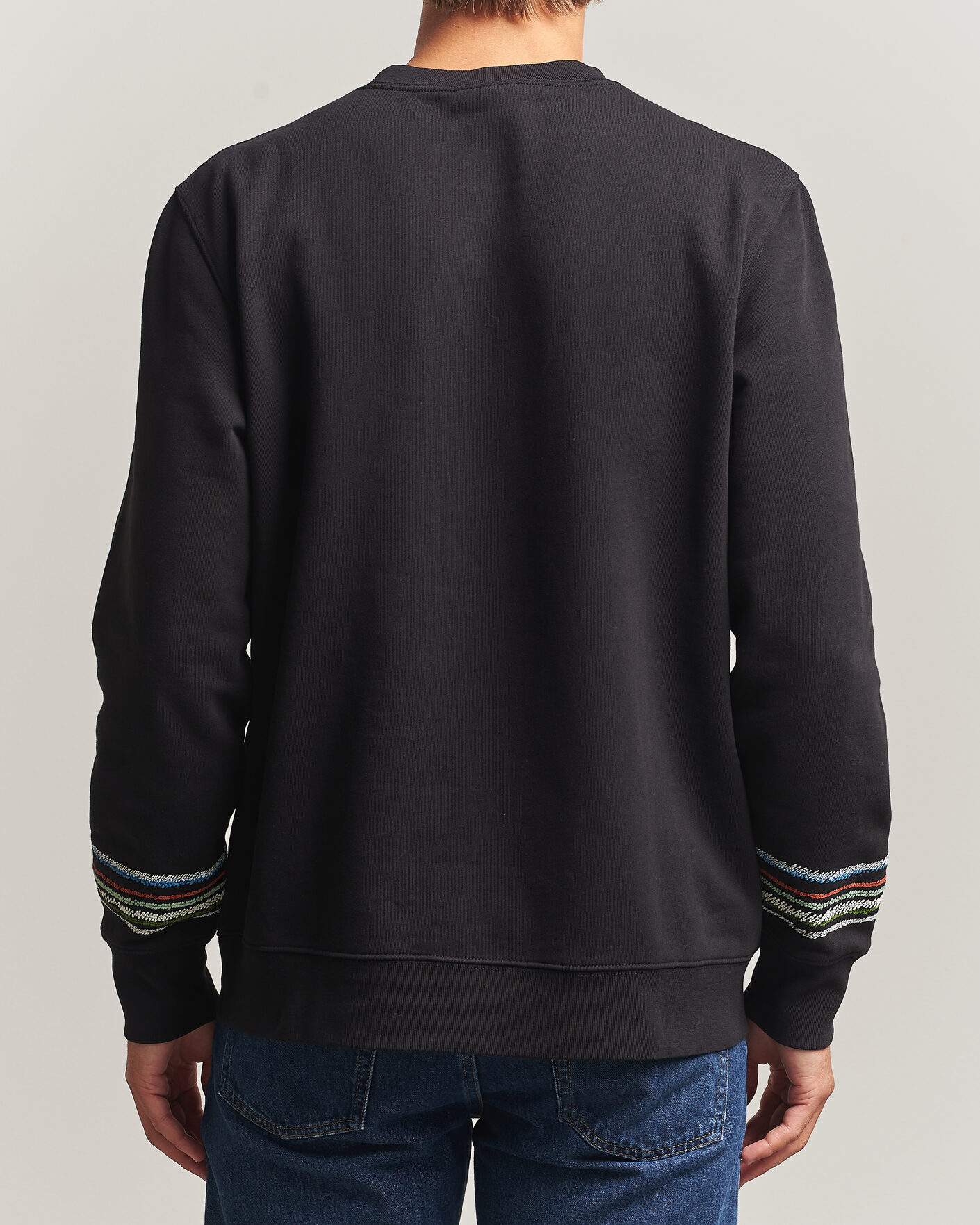 Hombres | Jerséis y prendas de punto | PS Paul Smith | Stripes Crew Neck Sweatshirt Black