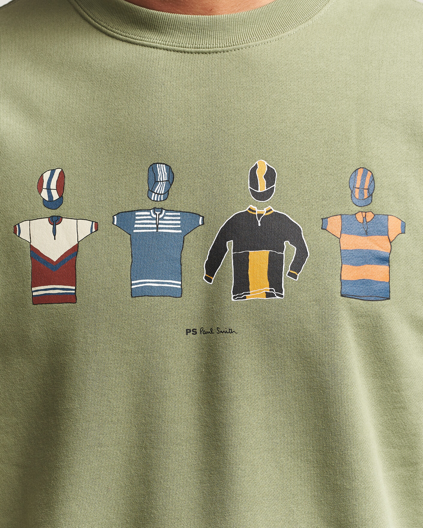 Hombres | Jerséis y prendas de punto | PS Paul Smith | Cycle Jersey's Crew Sweatshirt Green