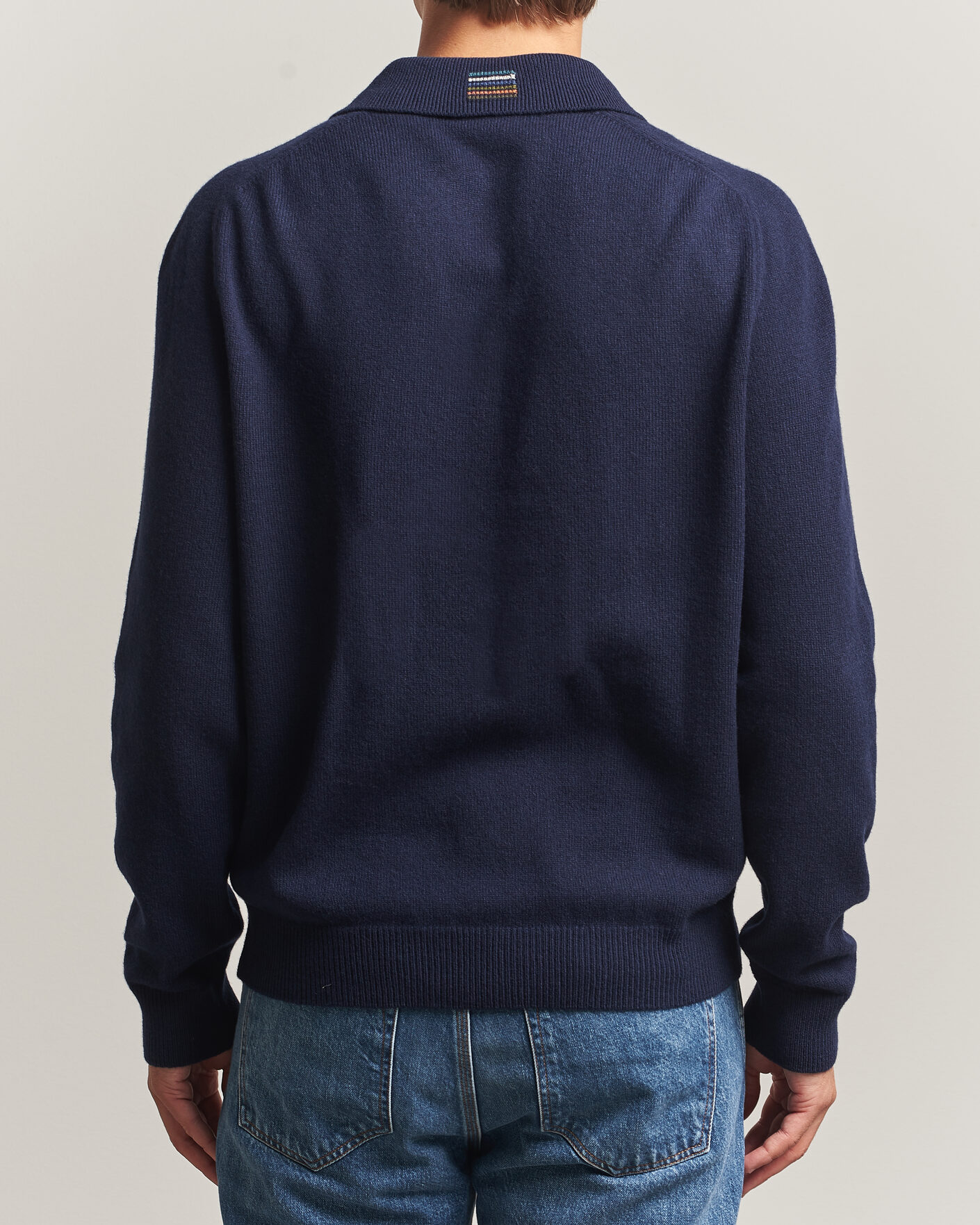 Hombres | Jerséis y prendas de punto | PS Paul Smith | Wool Knitted Polo Navy