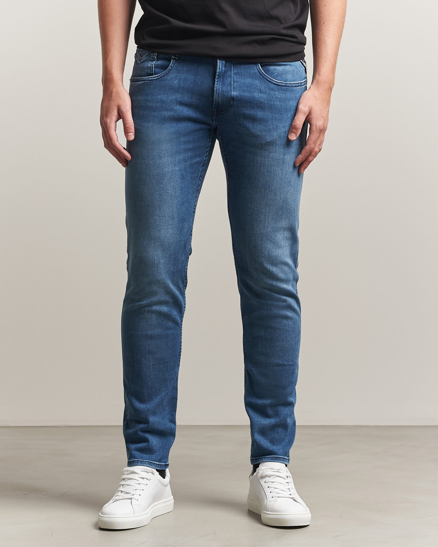Hombres | Vaqueros | Replay | Anbass Powerstretch Jeans Medium Blue