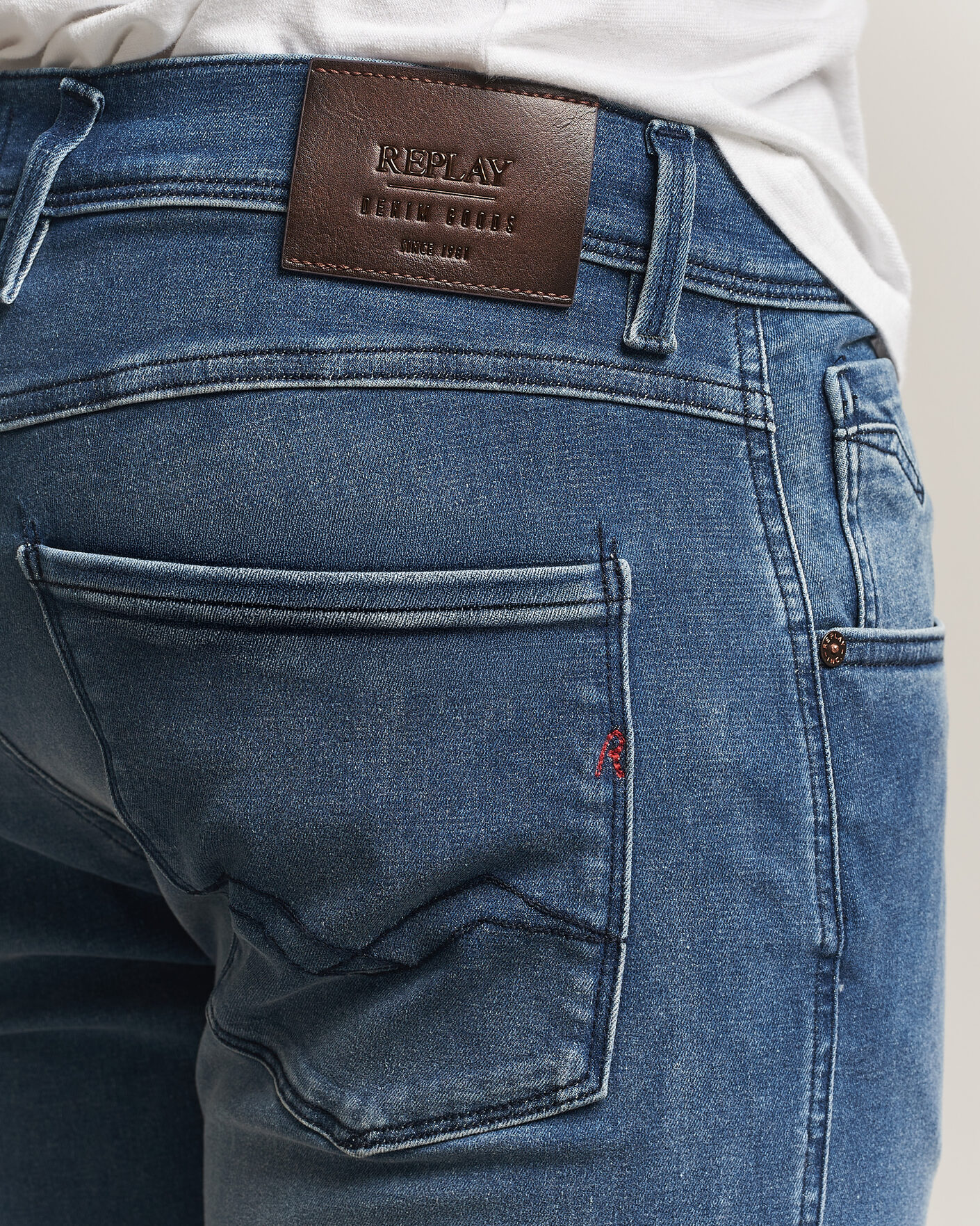 Hombres | Vaqueros | Replay | Anbass Hyperflex Jeans Dark Blue