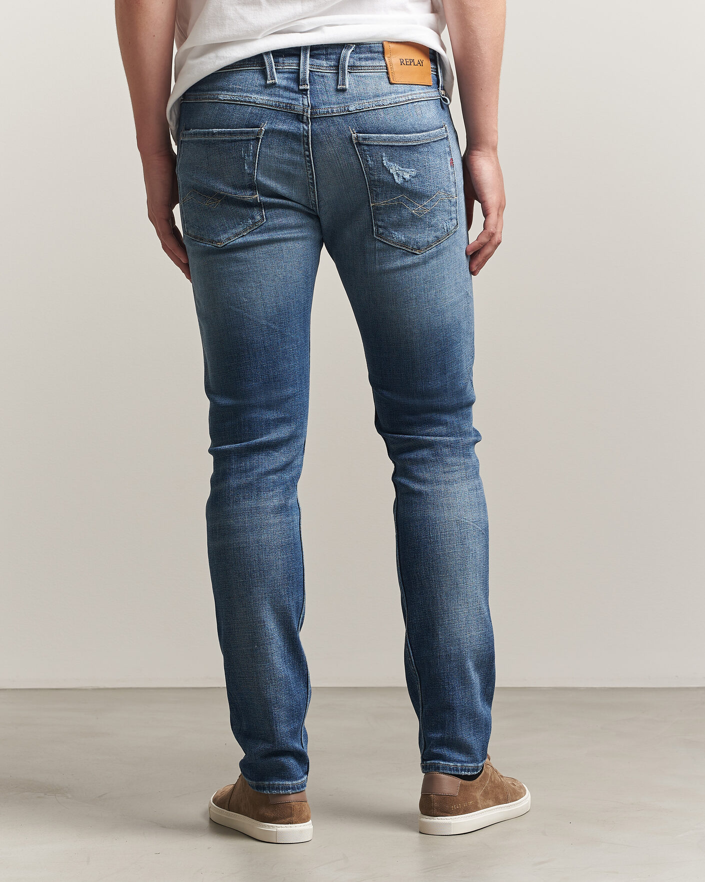 Hombres | Vaqueros | Replay | Anbass 10 Years Wash Jeans Medium Blue