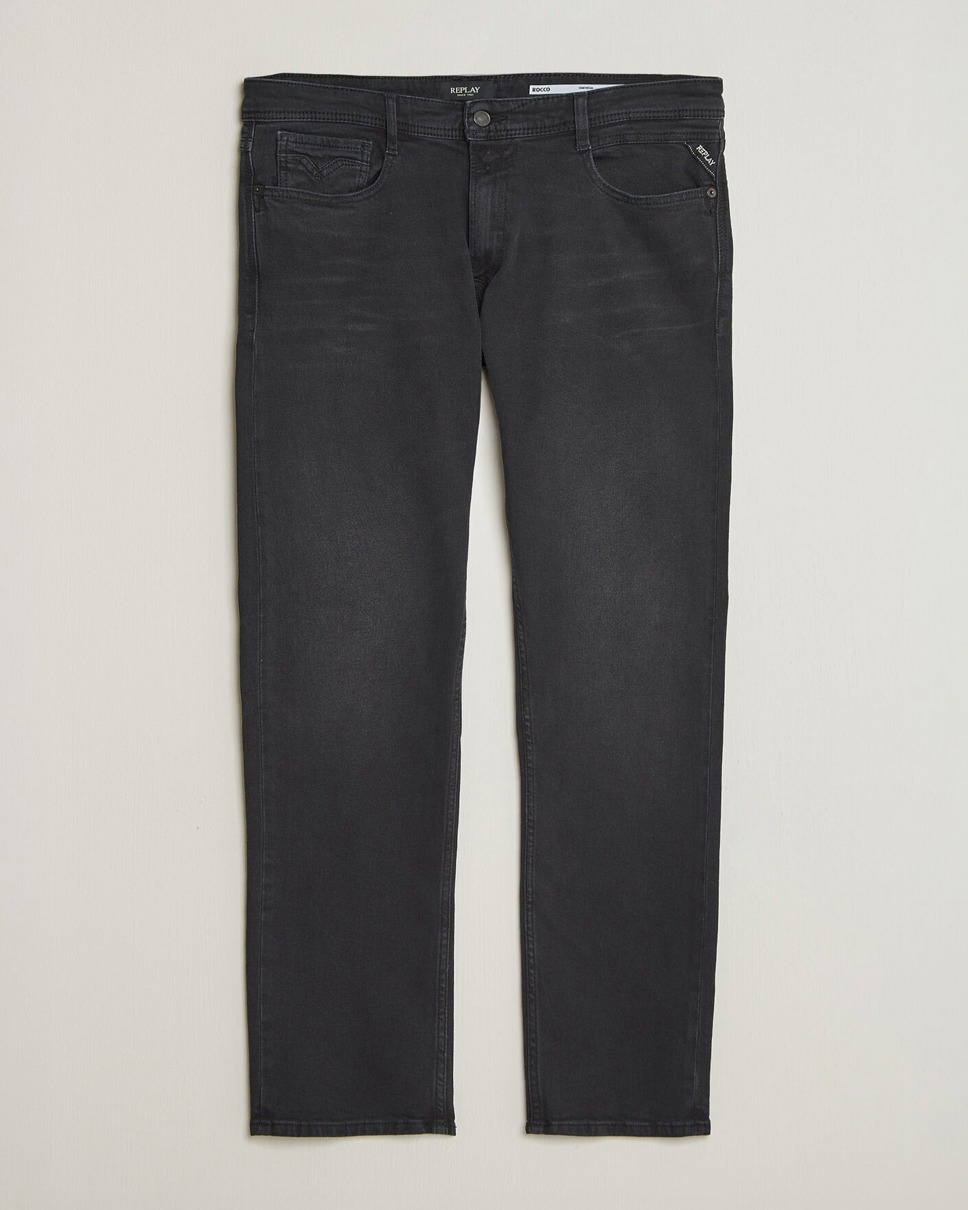 Hombres | Vaqueros | Replay | Rocco Comfort Fit Powerstretch Jeans Washed Black