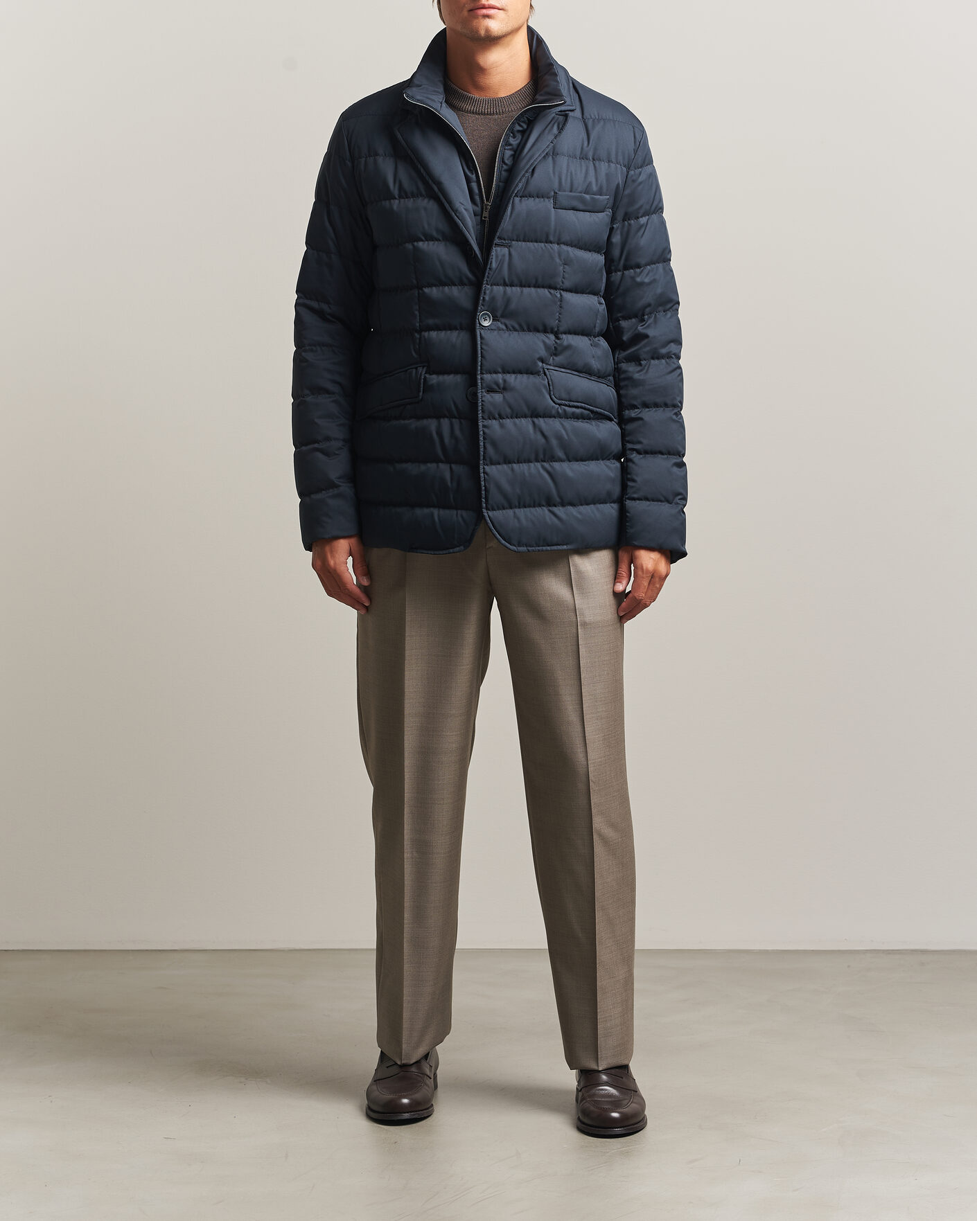 Hombres | Abrigos y chaquetas | Herno | Nylon Down Blazer Navy