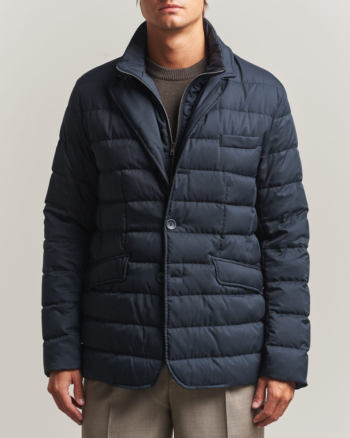 Hombres | Abrigos y chaquetas | Herno | Nylon Down Blazer Navy