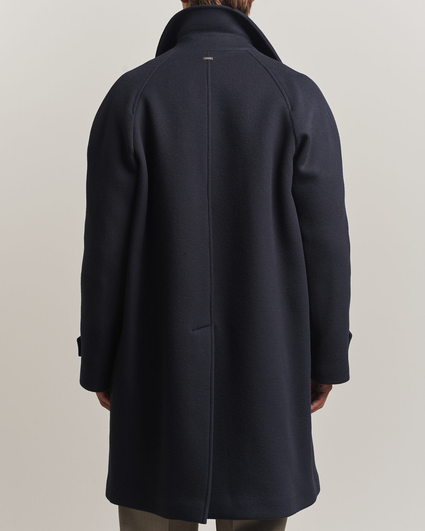 Hombres | Abrigos y chaquetas | Herno | Raglan Wool Coat Navy