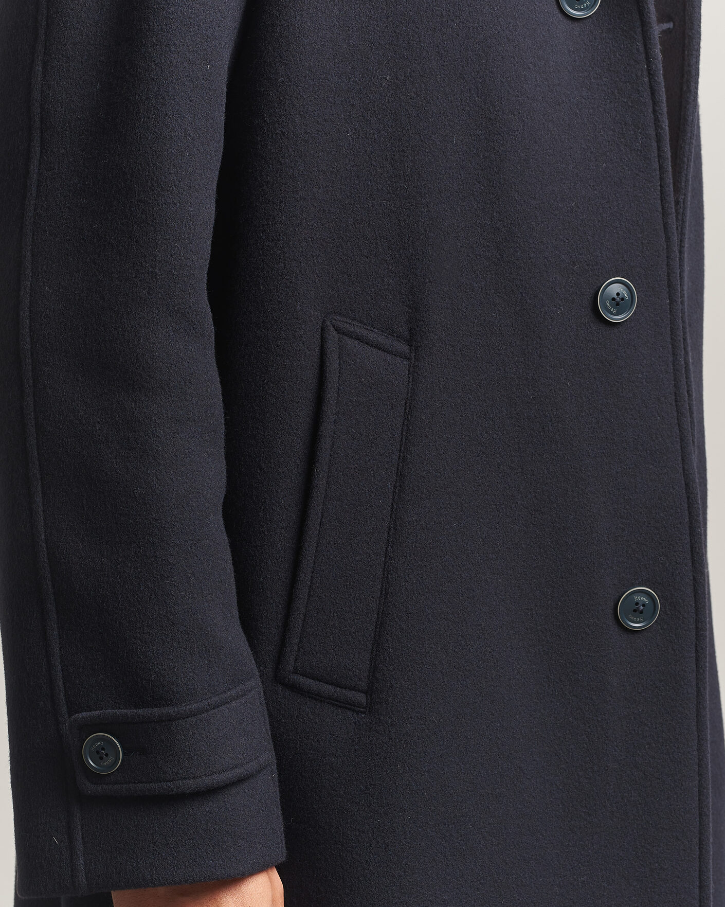Hombres | Abrigos y chaquetas | Herno | Raglan Wool Coat Navy