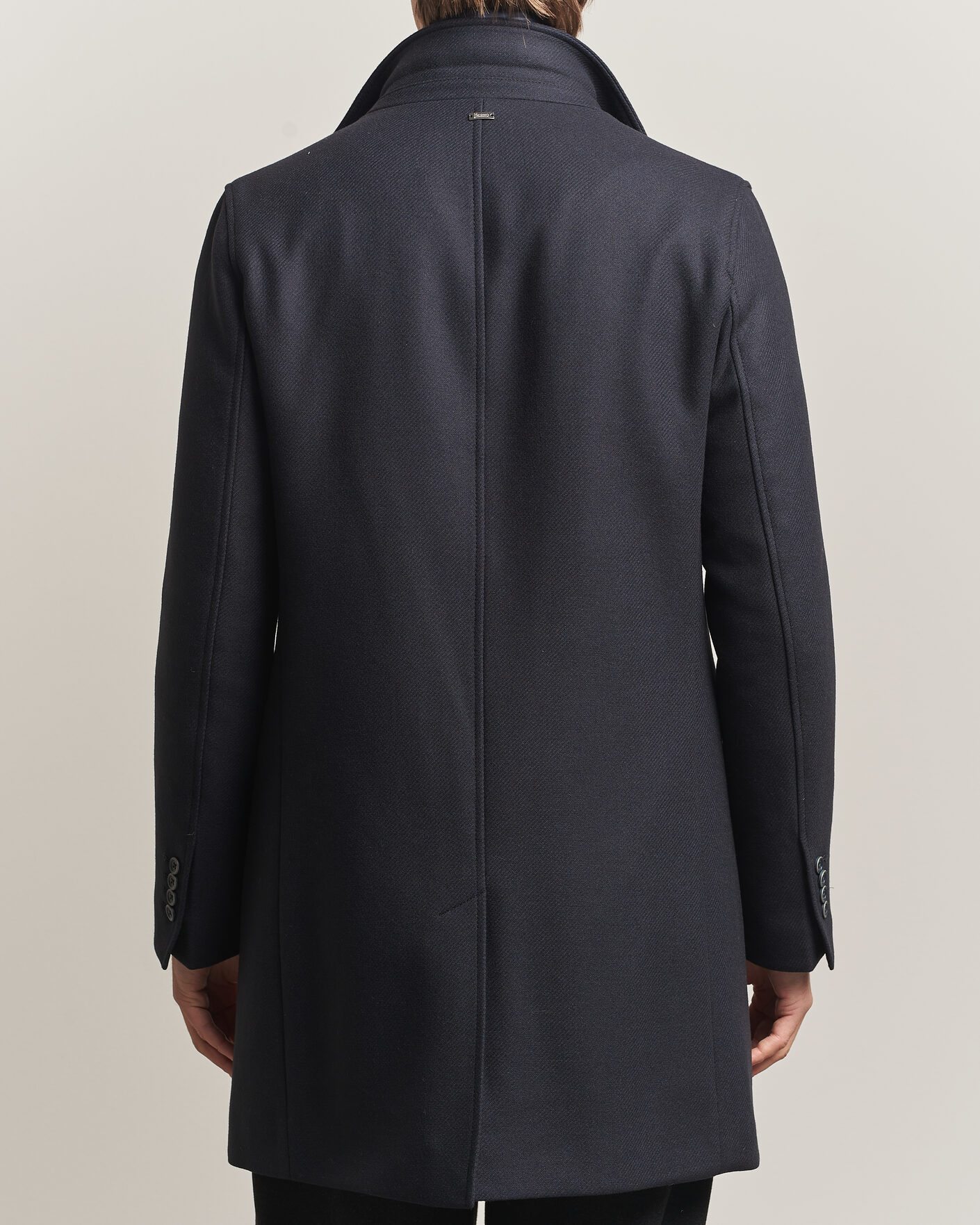 Hombres | Abrigos y chaquetas | Herno | Wool Zip Coat Navy