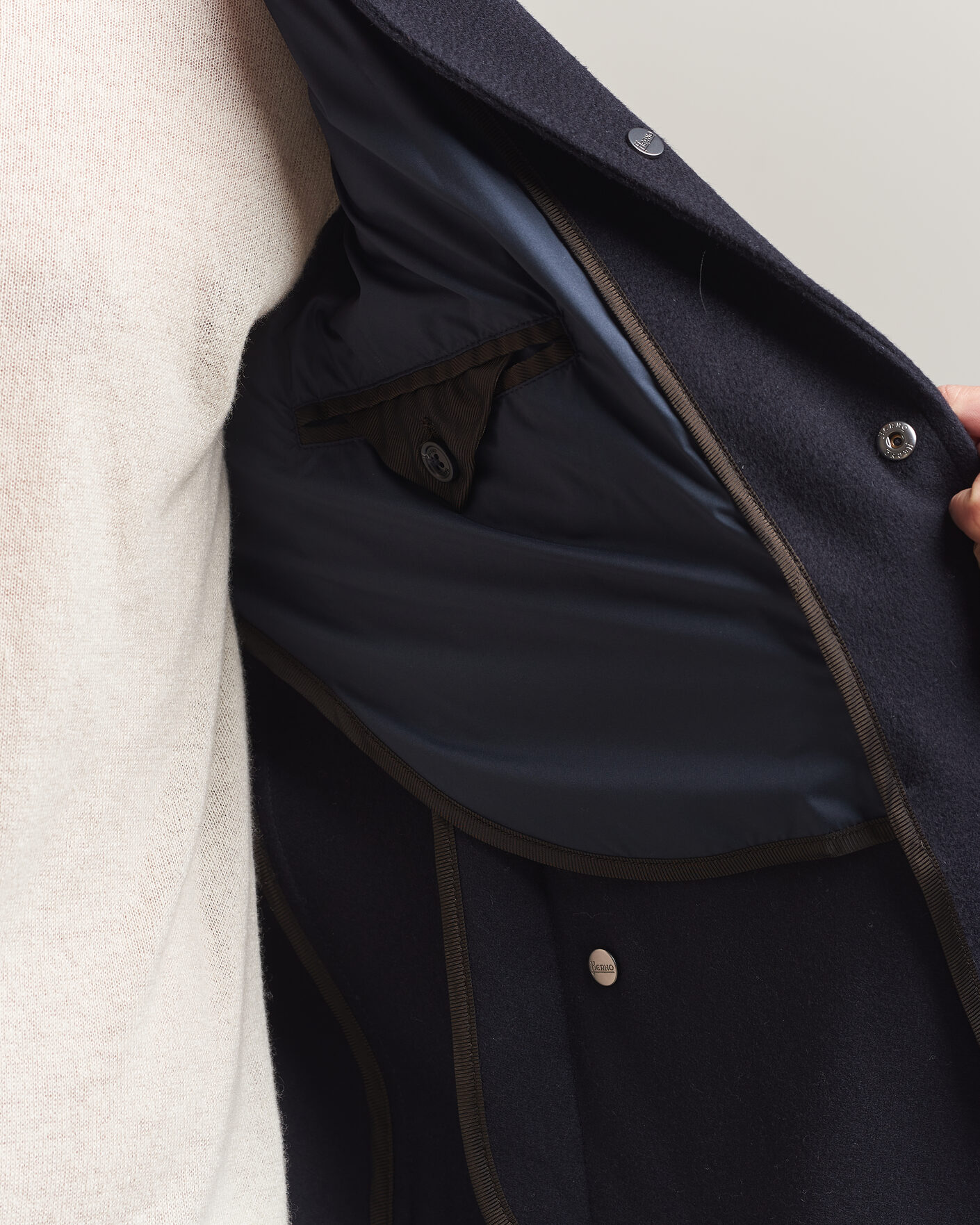 Hombres | Abrigos y chaquetas | Herno | Cashmere Overshirt Navy