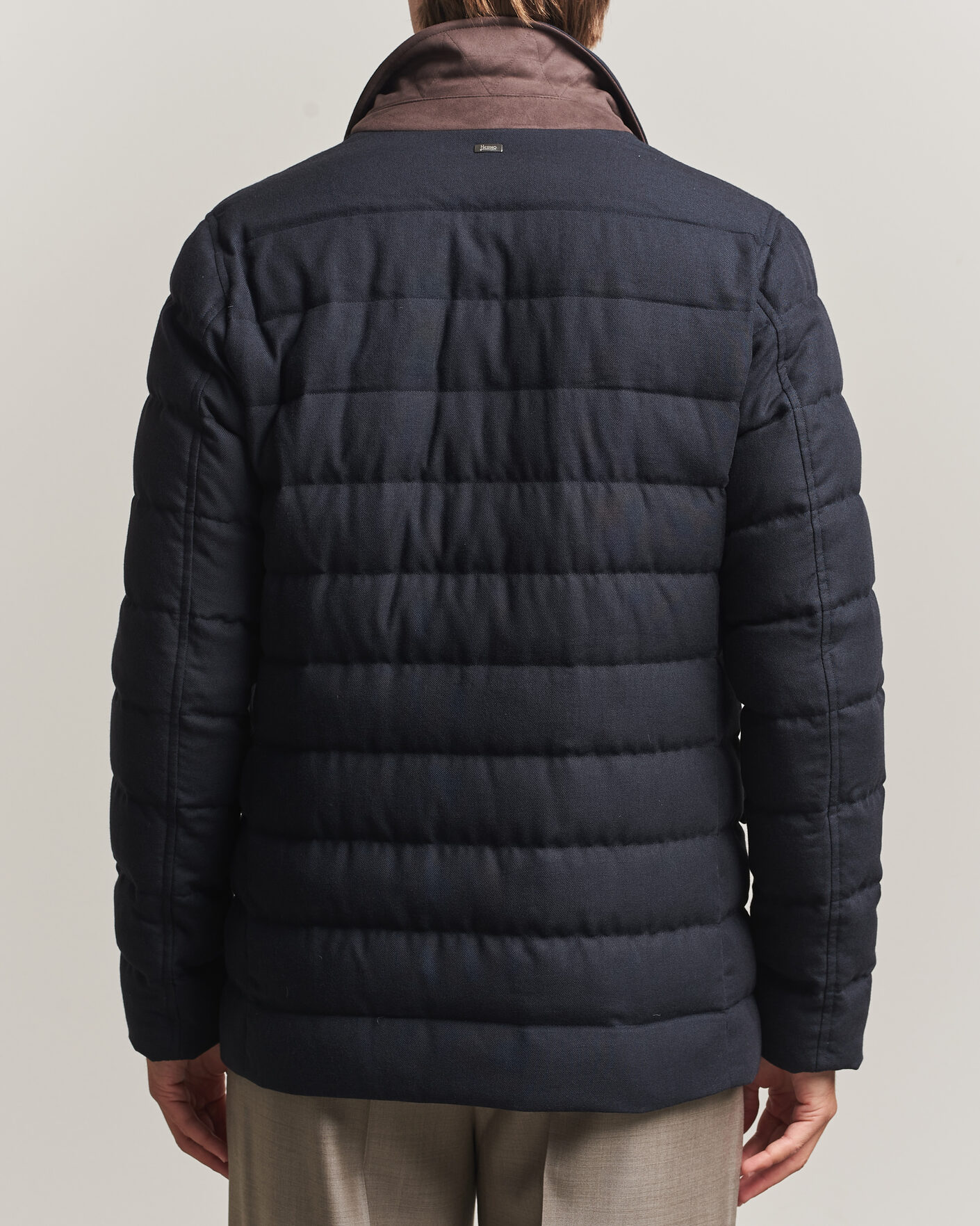 Hombres | Abrigos y chaquetas | Herno | Flannel Down Blazer Navy