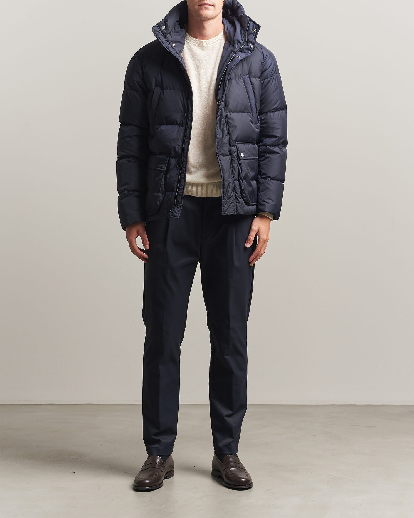 Hombres | Abrigos y chaquetas | Herno | Chamonix Down Parka Navy